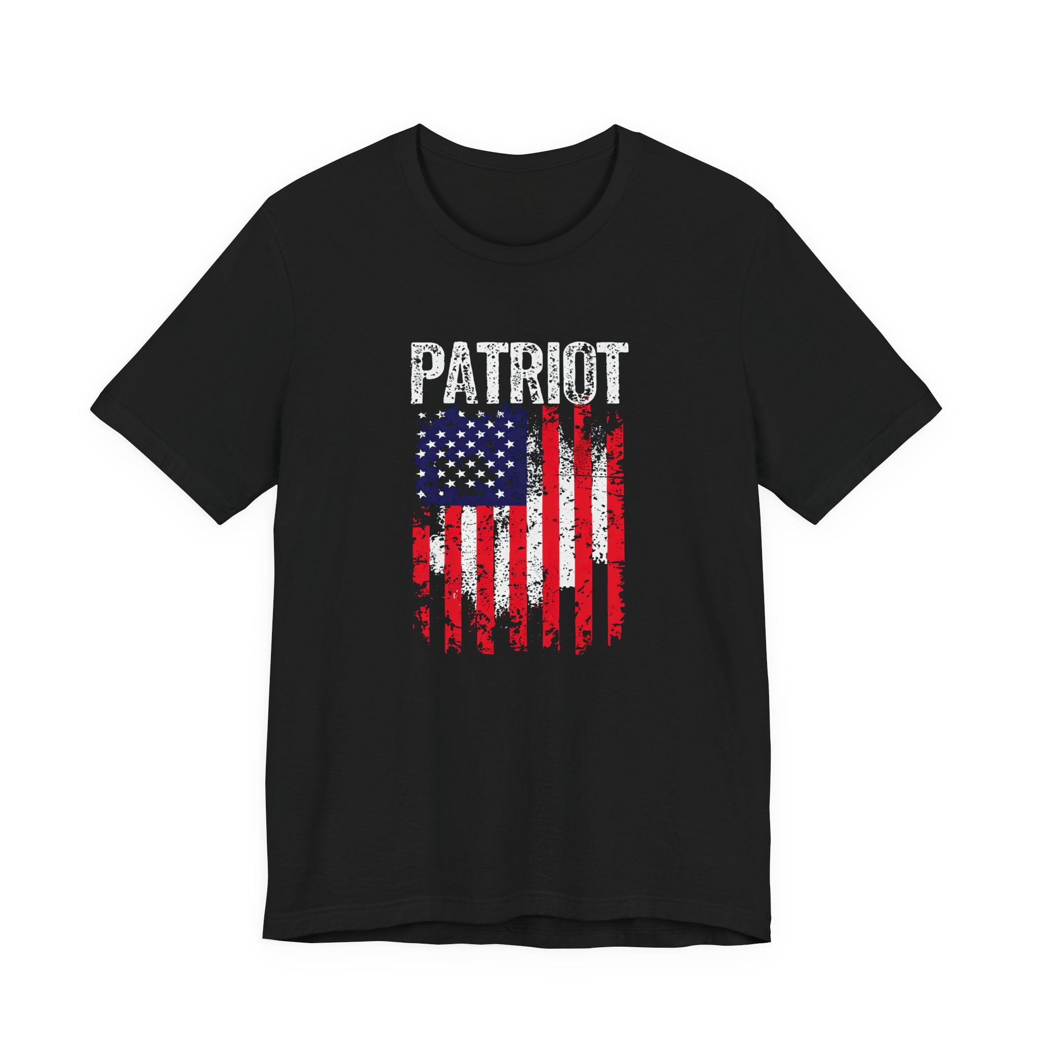 Patriot American Flag Tee — Distressed USA Graphic T‑Shirt