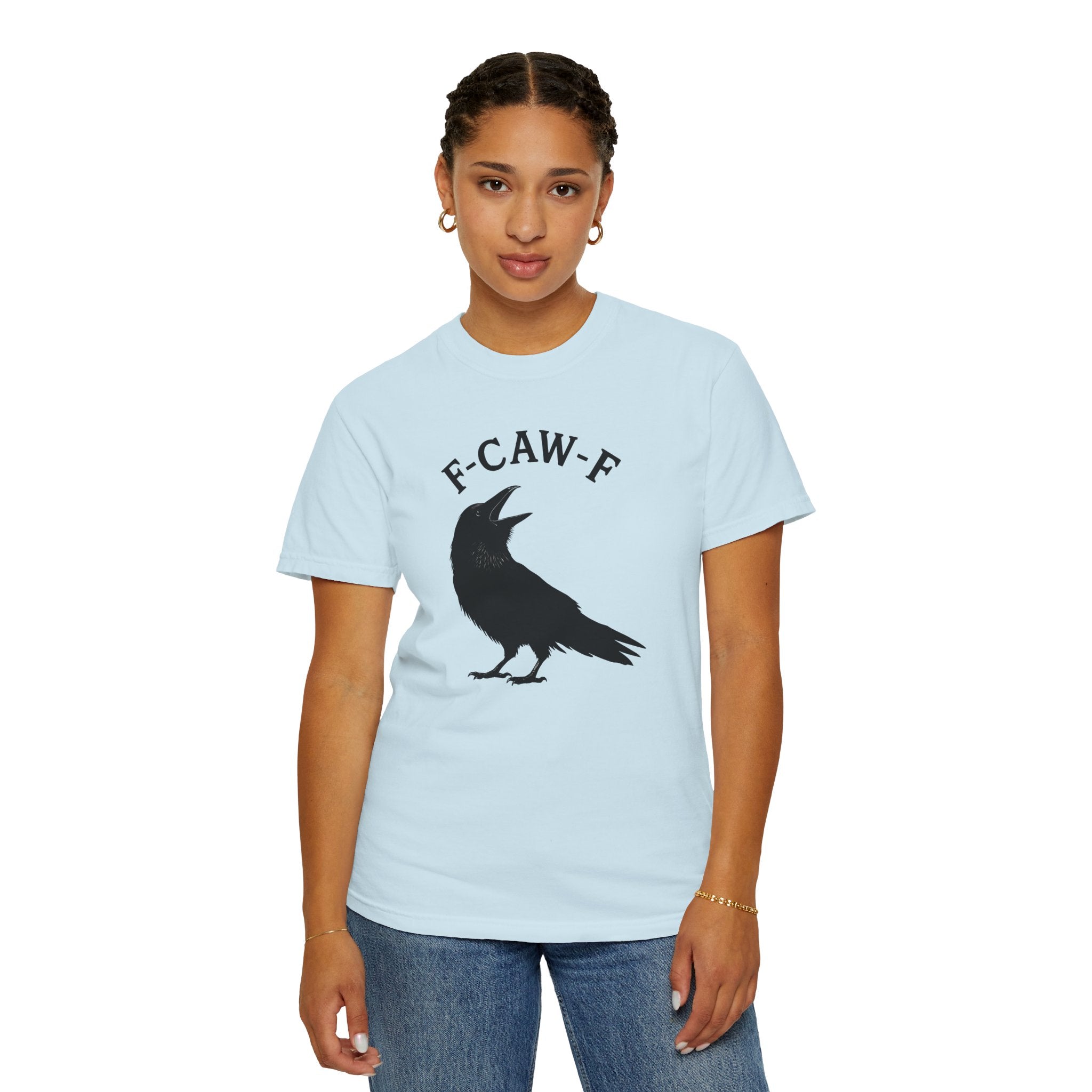 F-Caw-F Unisex Garment-Dyed T-Shirt