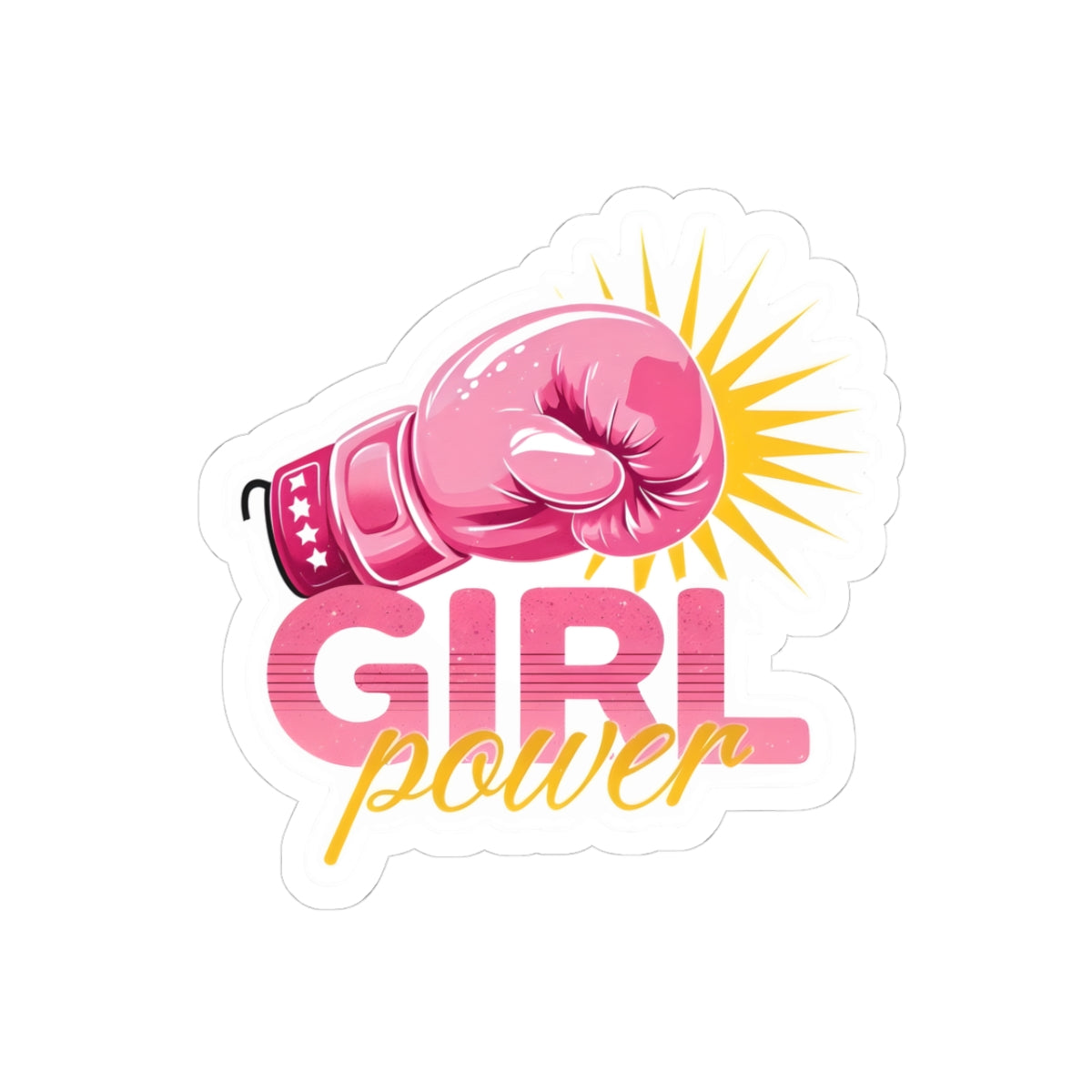 Empowerment Kiss-Cut Stickers | Girl Power Punch Sticker | Feminist Decor, Motivational Gifts, Laptop Stickers, Empowering Quotes