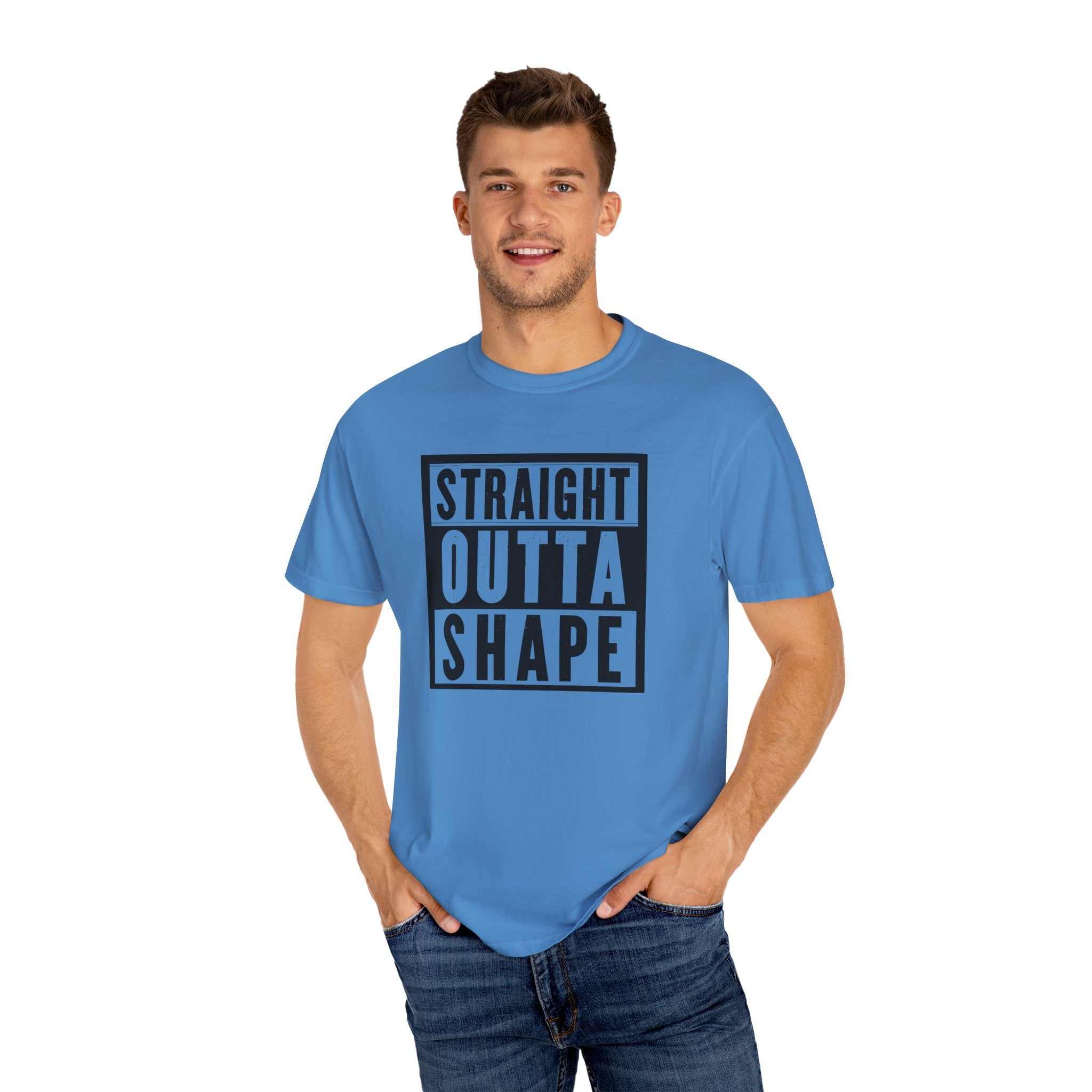 Shape Distorted Unisex Garment-Dyed T-shirt