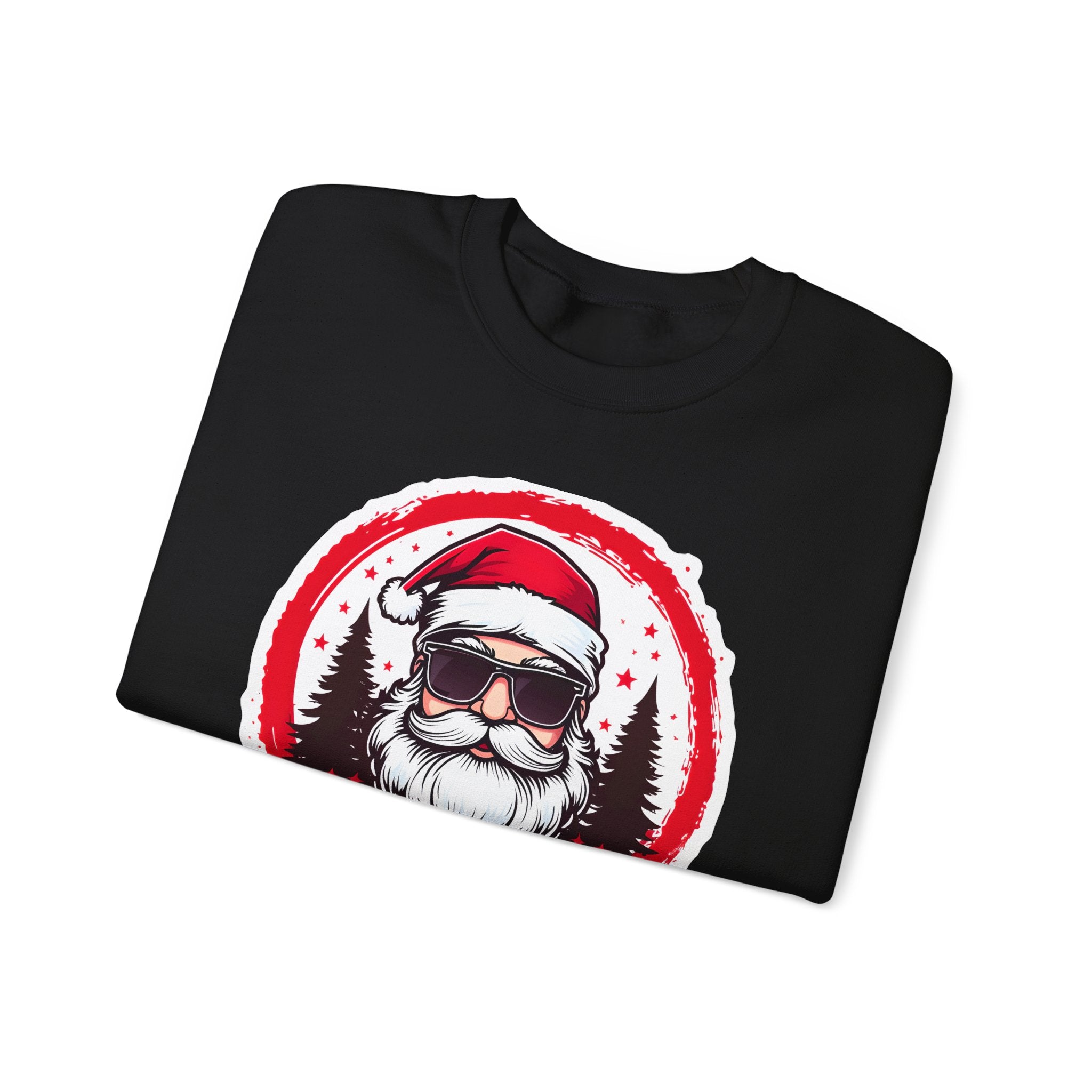 Funny Christmas Sweatshirt, Santa Graphic Crewneck, Holiday Gift for Him/Her, Festive Apparel for Parties, Winter Wear