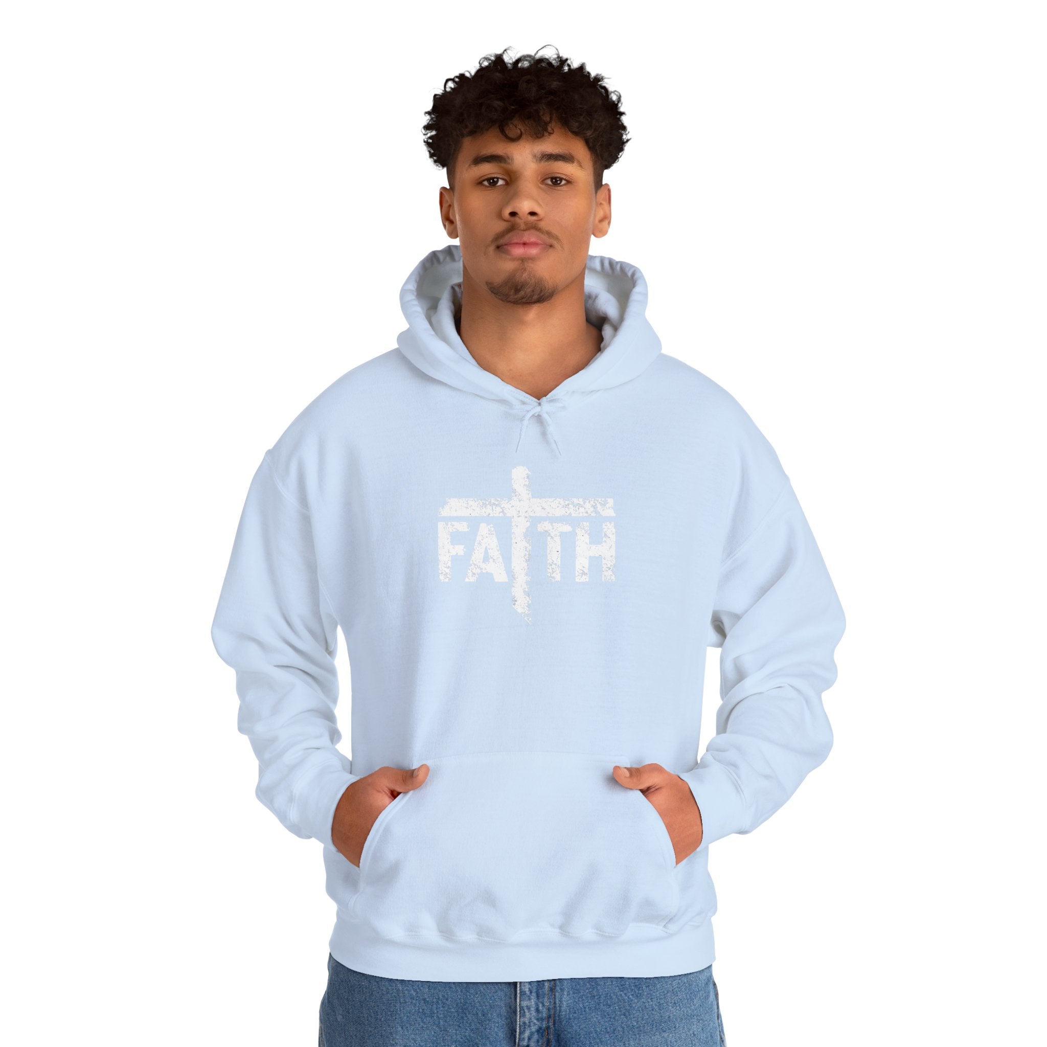 Faith Hoodie, Inspirational Sweatshirt for Men and Women, Cozy Pullover for Church, Gifts for Believers, Religious Apparel