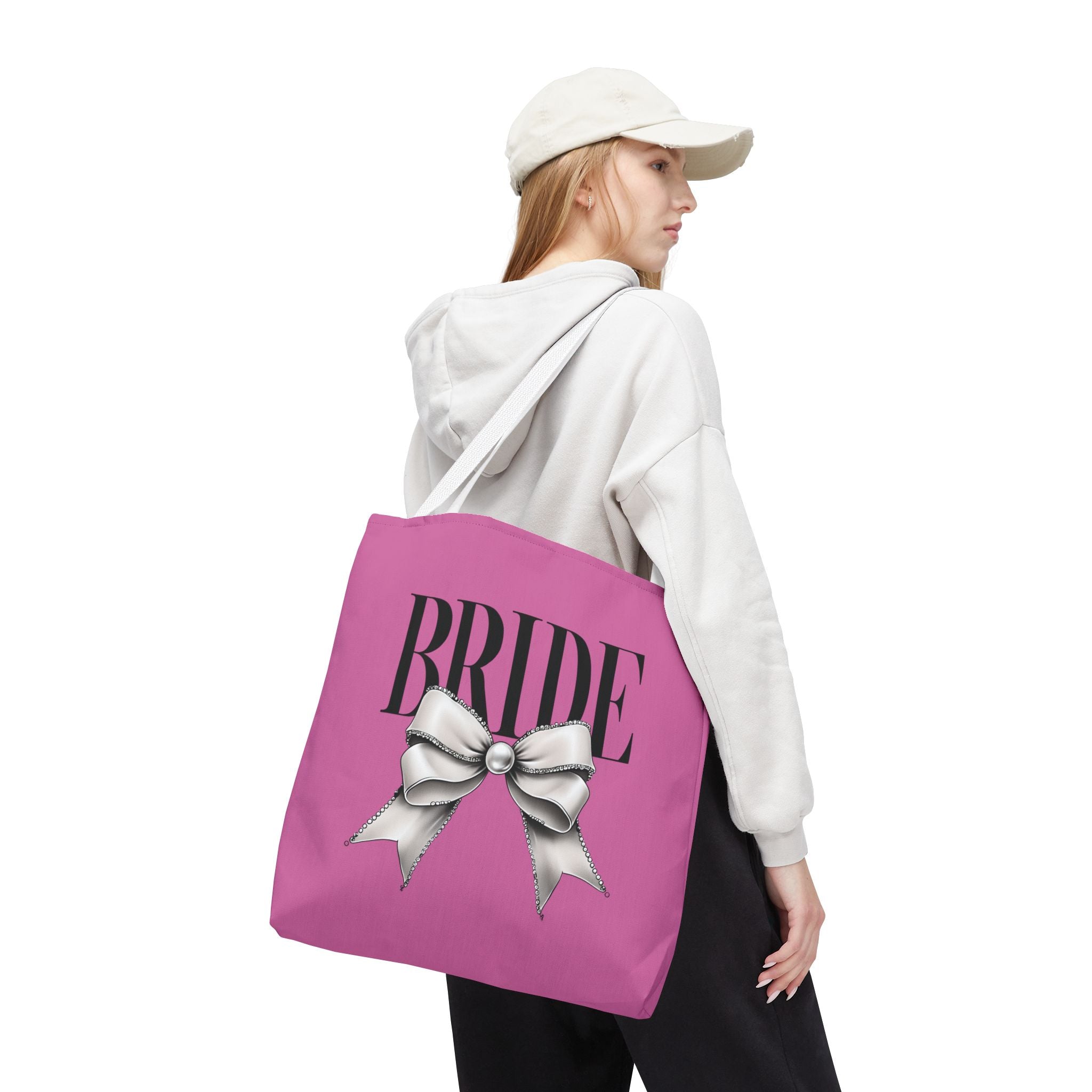 Bride Tote Bag with Bow Design