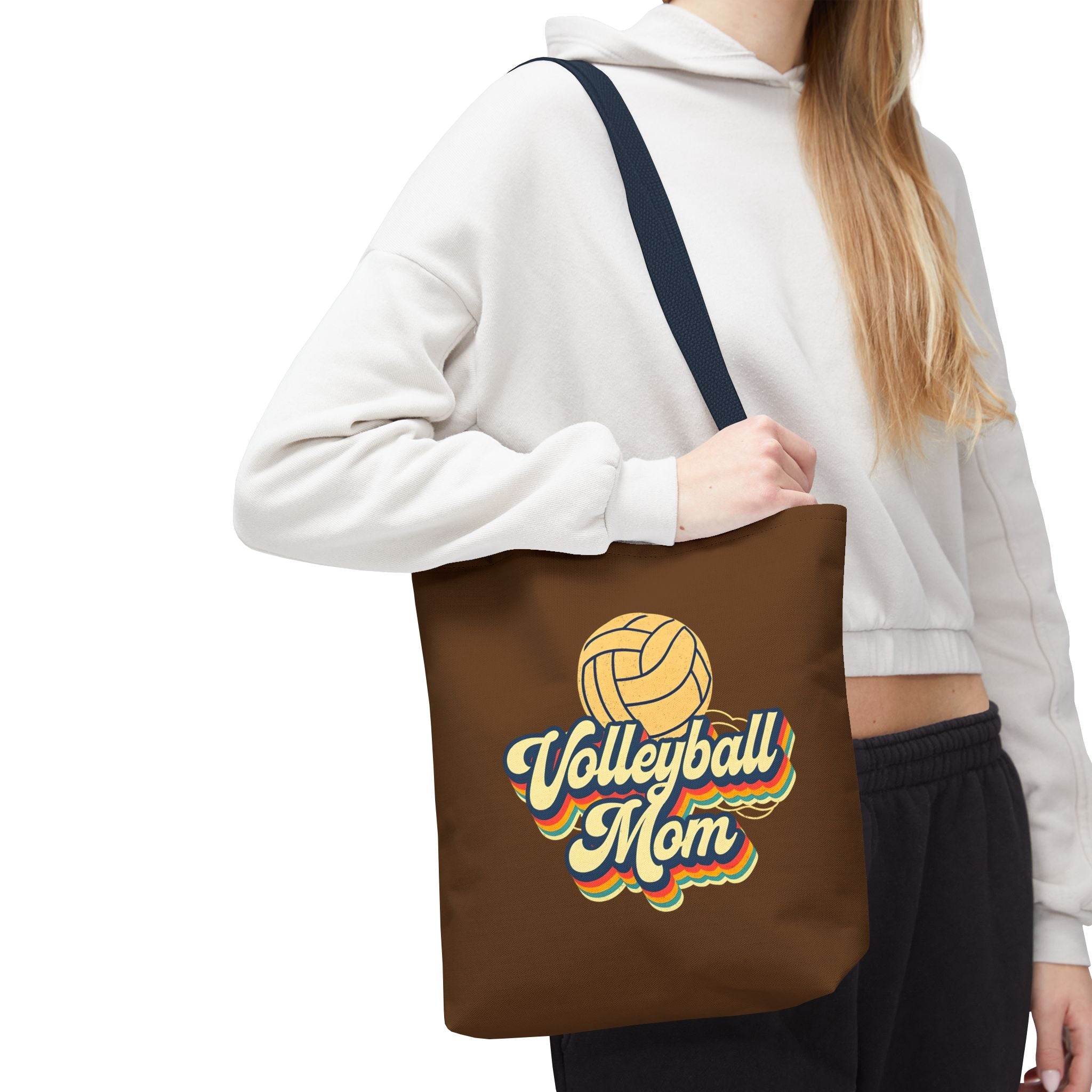 Volleyball Mom Tote Bag - Sports Mom Gift for Volleyball Matches and Games