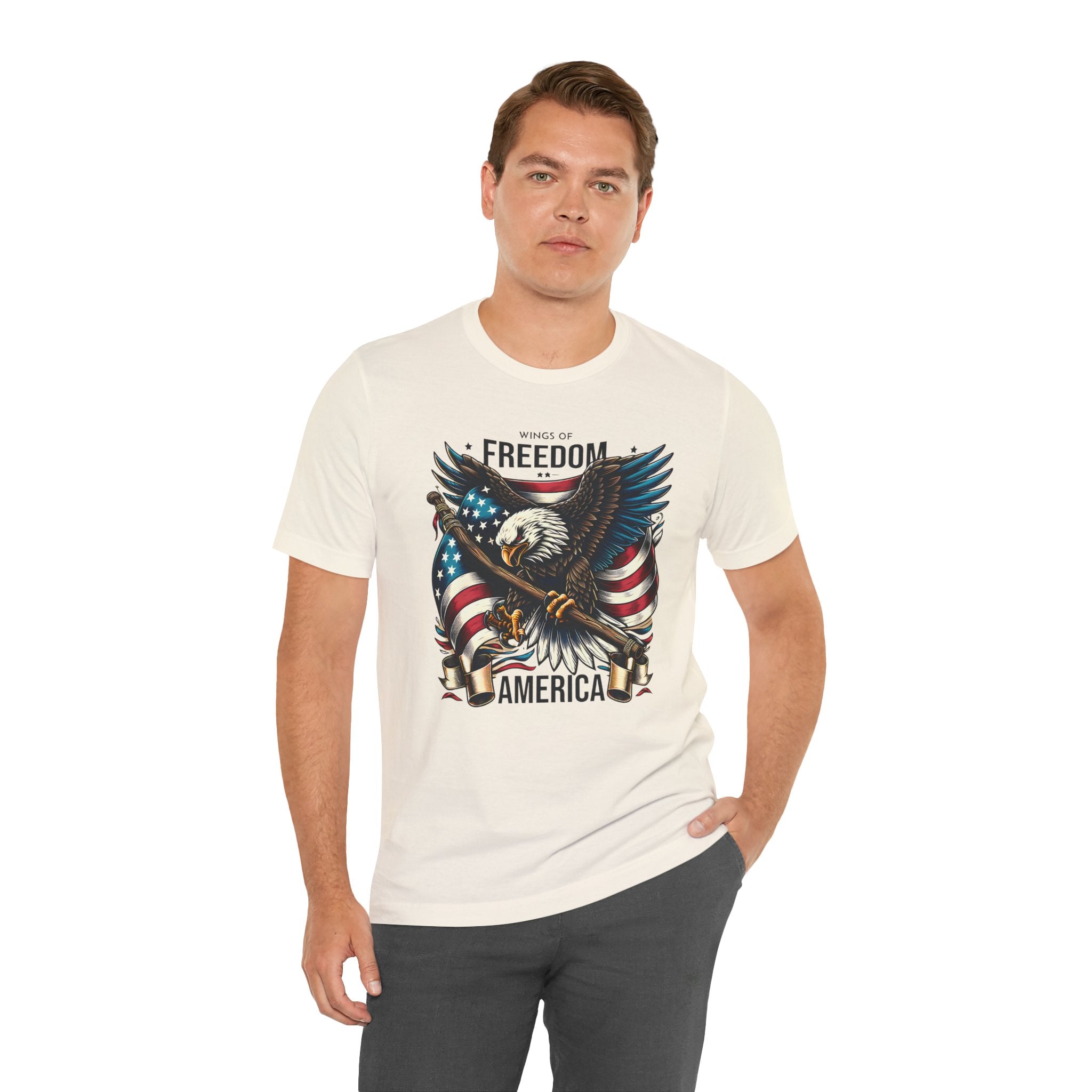 Patriotic Eagle T-Shirt – Freedom America Graphic Tee
