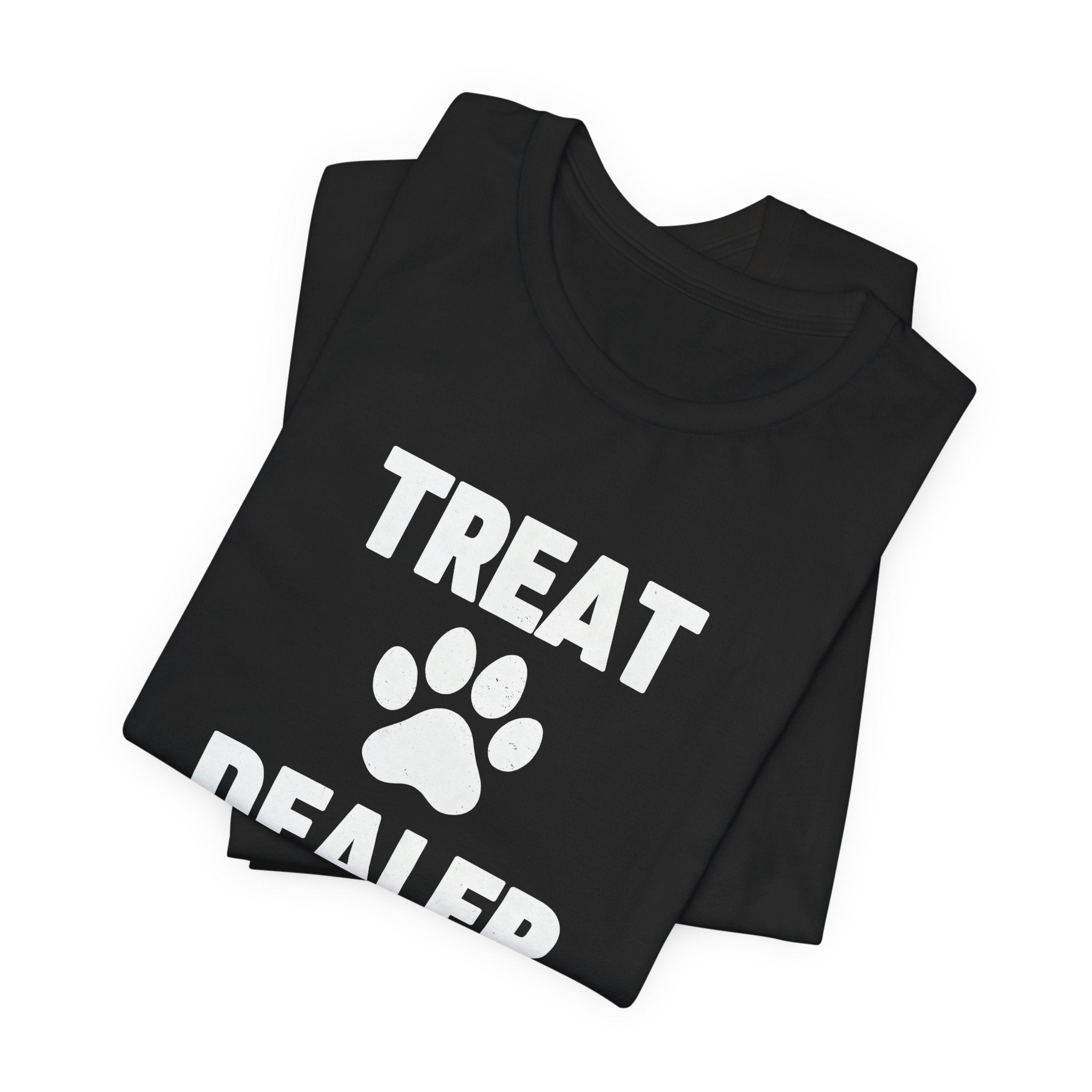Treat Dealer T-Shirt — Funny Paw Print Tee for Dog Lovers