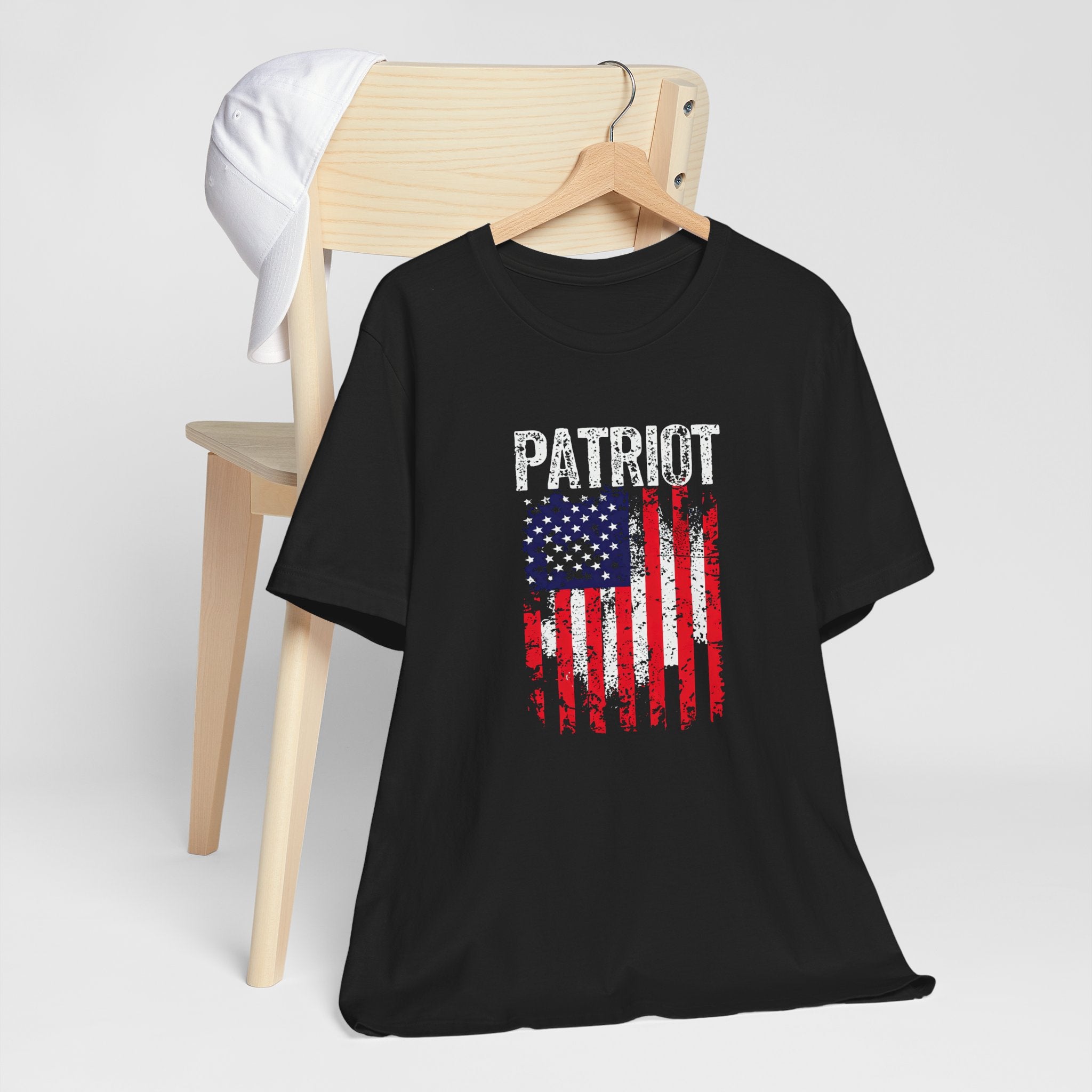 Patriot American Flag Tee — Distressed USA Graphic T‑Shirt
