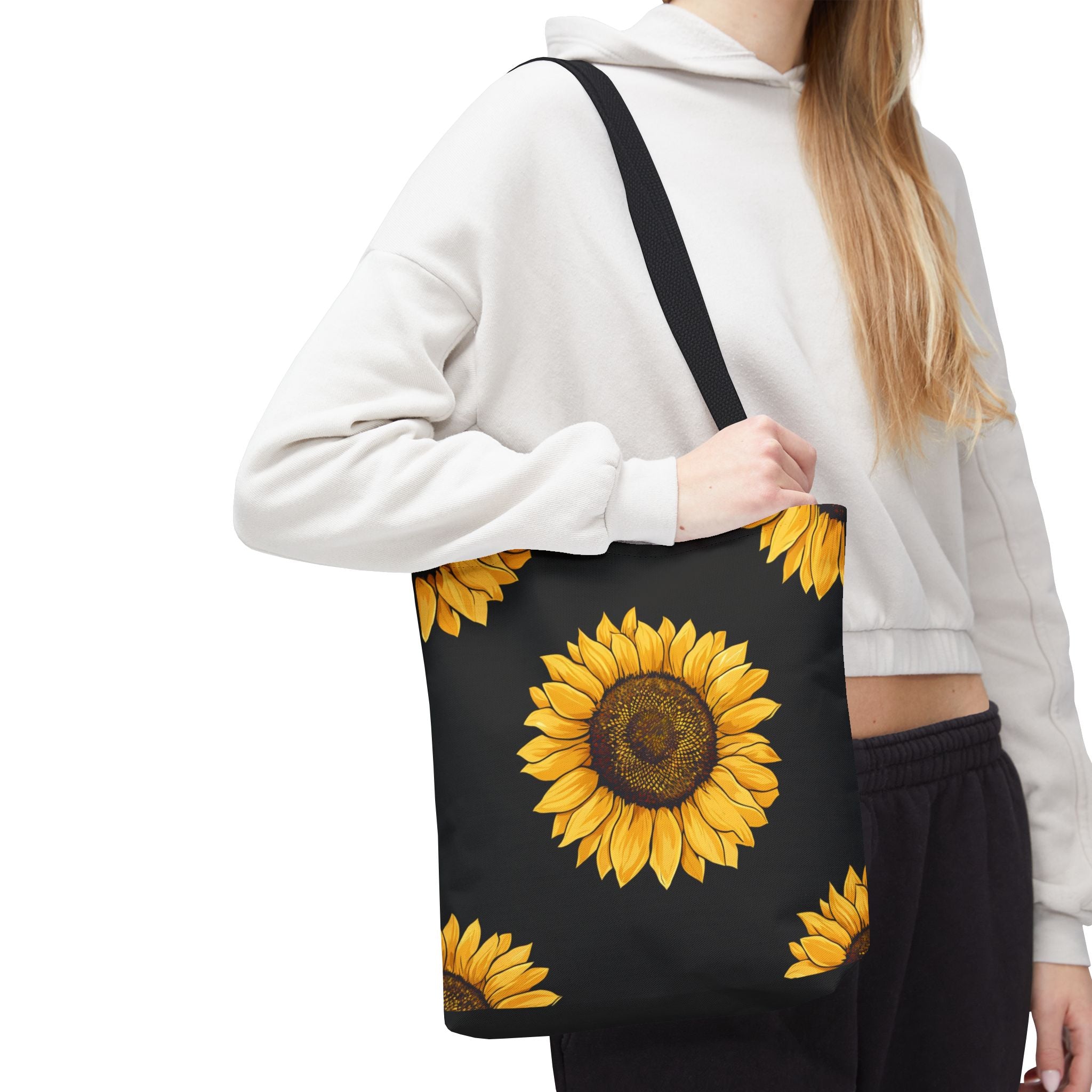 Sunflower Pattern Tote Bag – Stylish Eco-Friendly Carryall