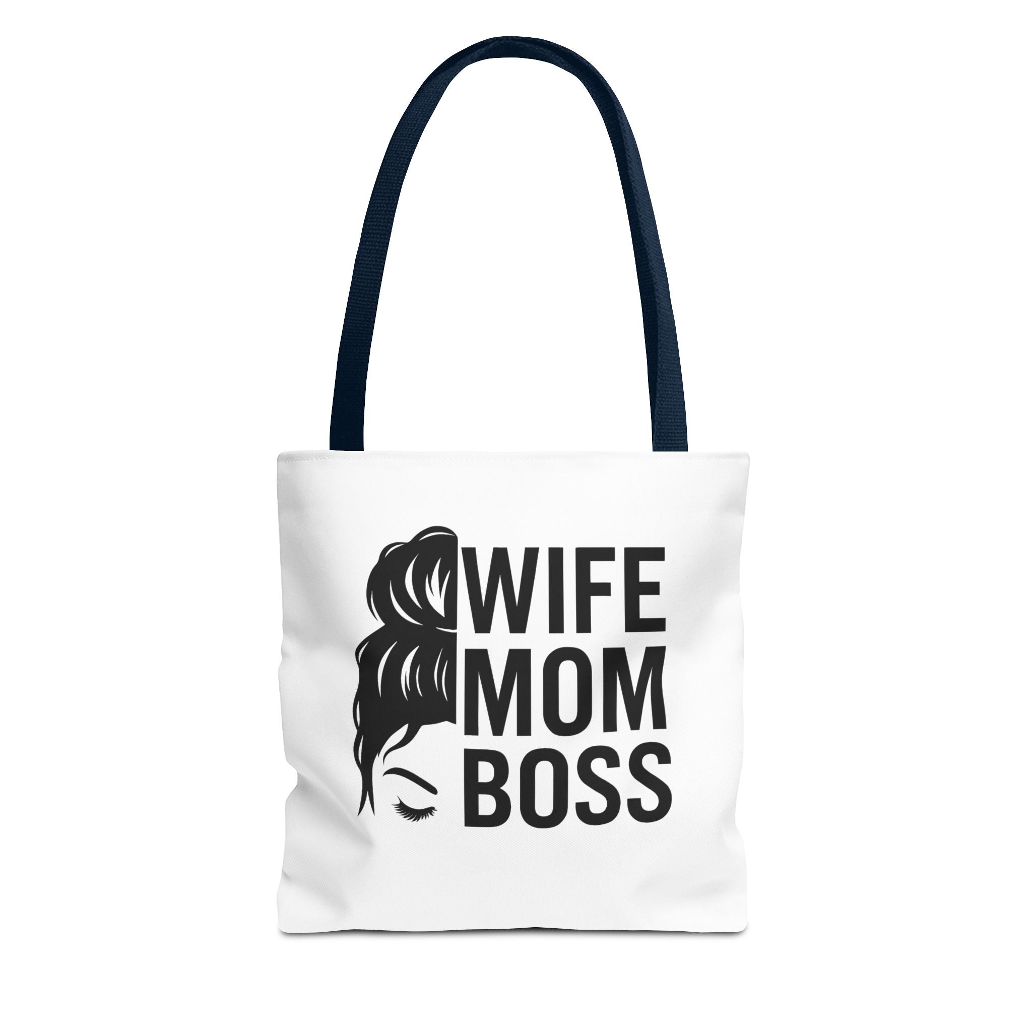 Wife Mom Boss Tote Bag - Chic, Durable Tote for Moms, Stylish Carry-All, Gift for Mother's Day, Work, and Everyday Use