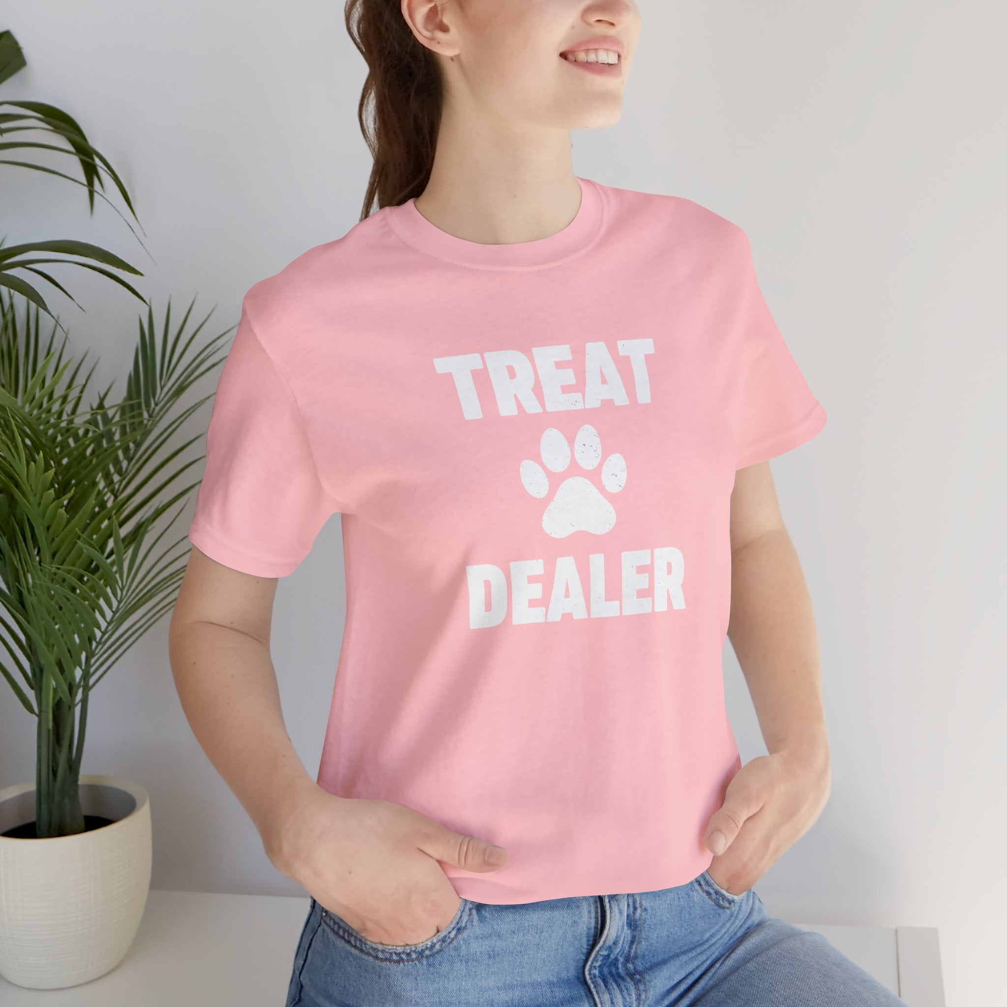 Treat Dealer T-Shirt — Funny Paw Print Tee for Dog Lovers