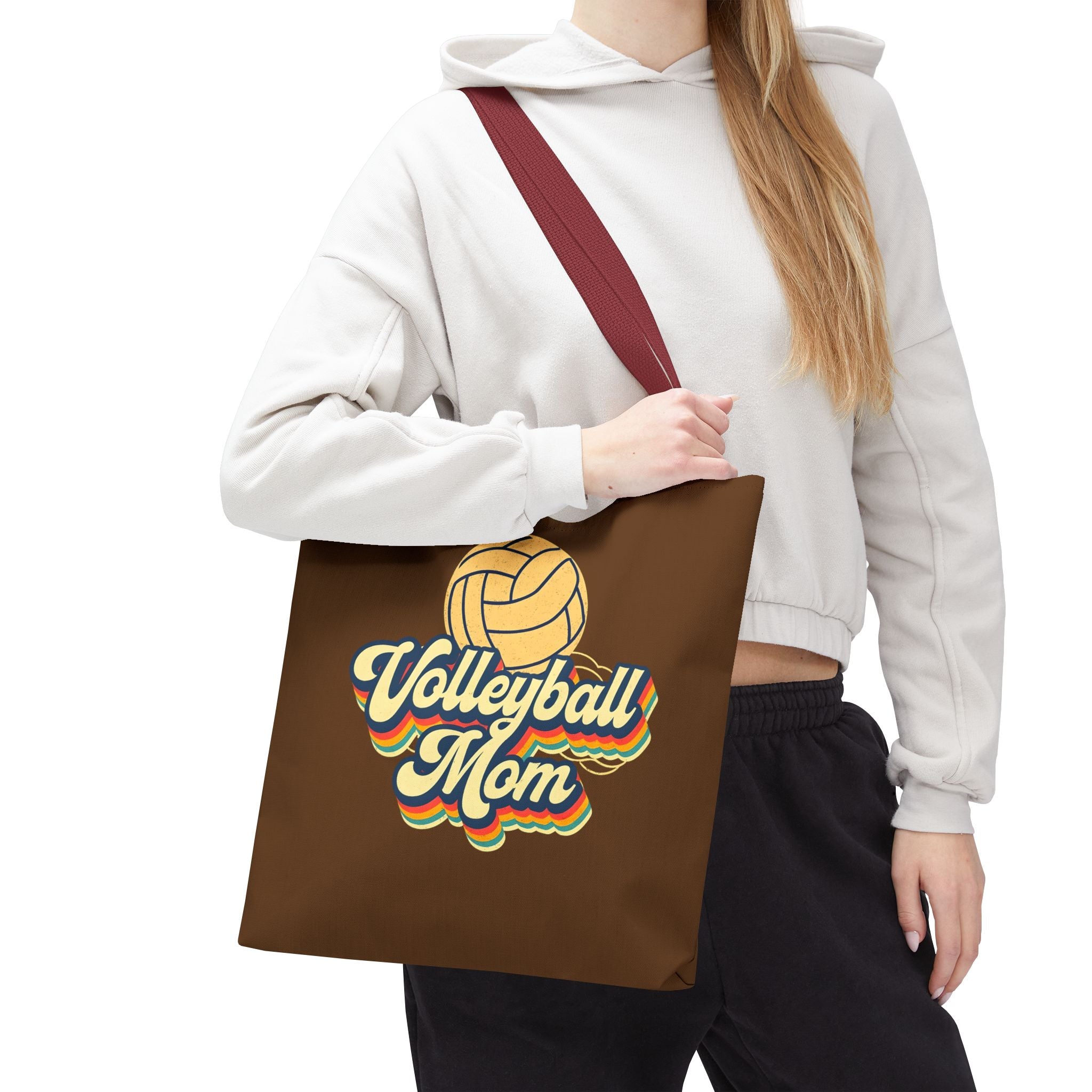 Volleyball Mom Tote Bag - Sports Mom Gift for Volleyball Matches and Games