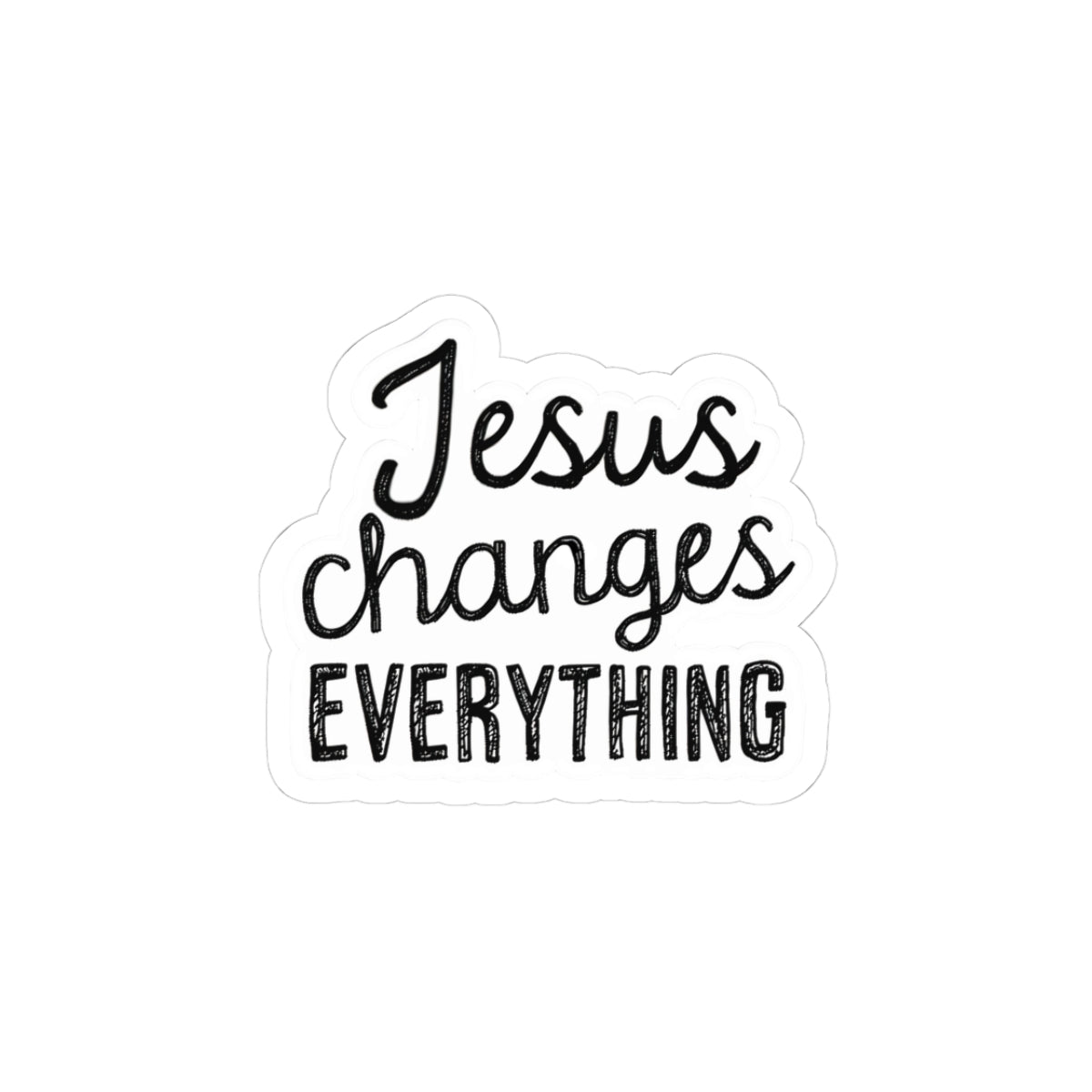 Christian Stickers, Inspirational Jesus Stickers, Faith-Based Gift, Bible Verse Decor, Laptop Sticker