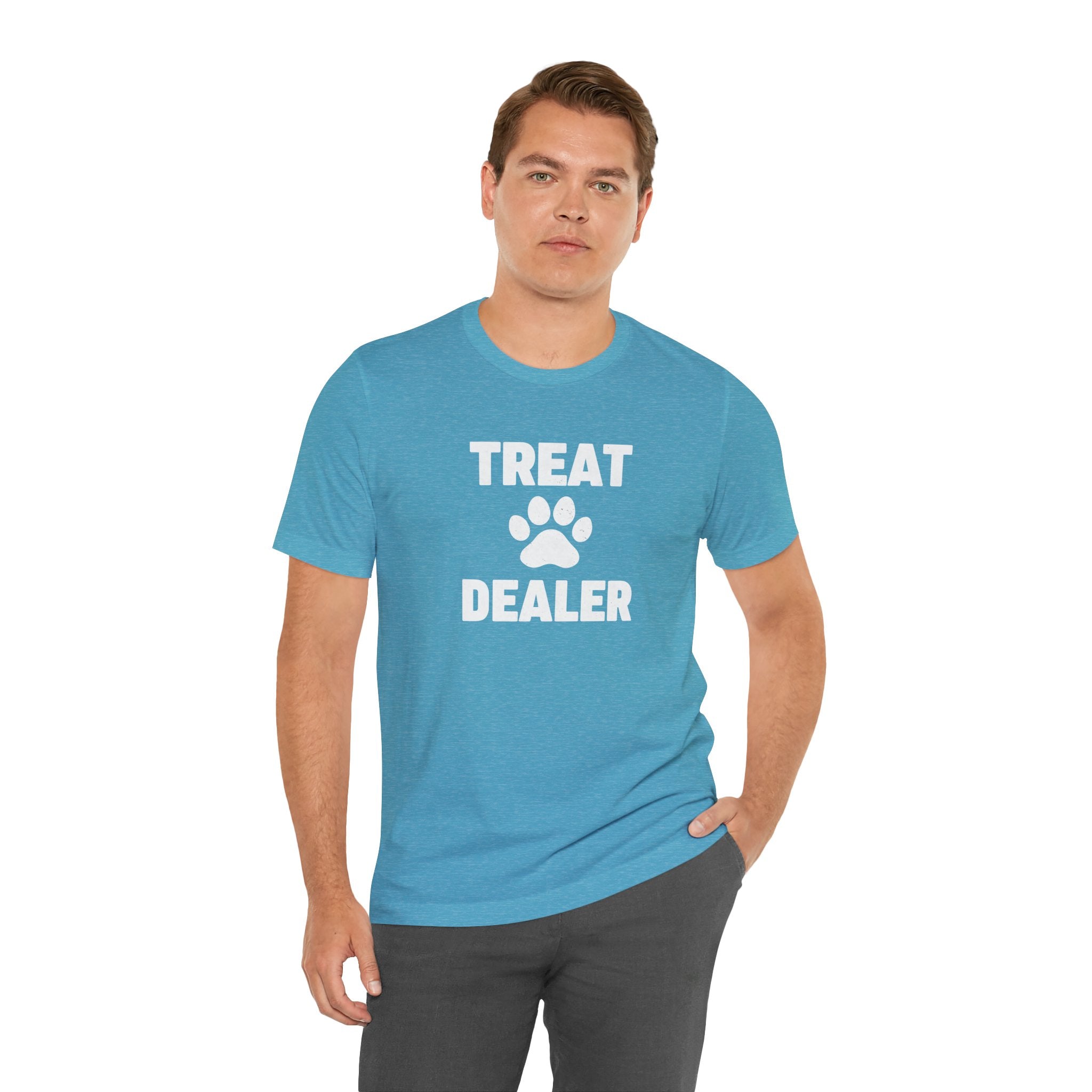 Treat Dealer T-Shirt — Funny Paw Print Tee for Dog Lovers