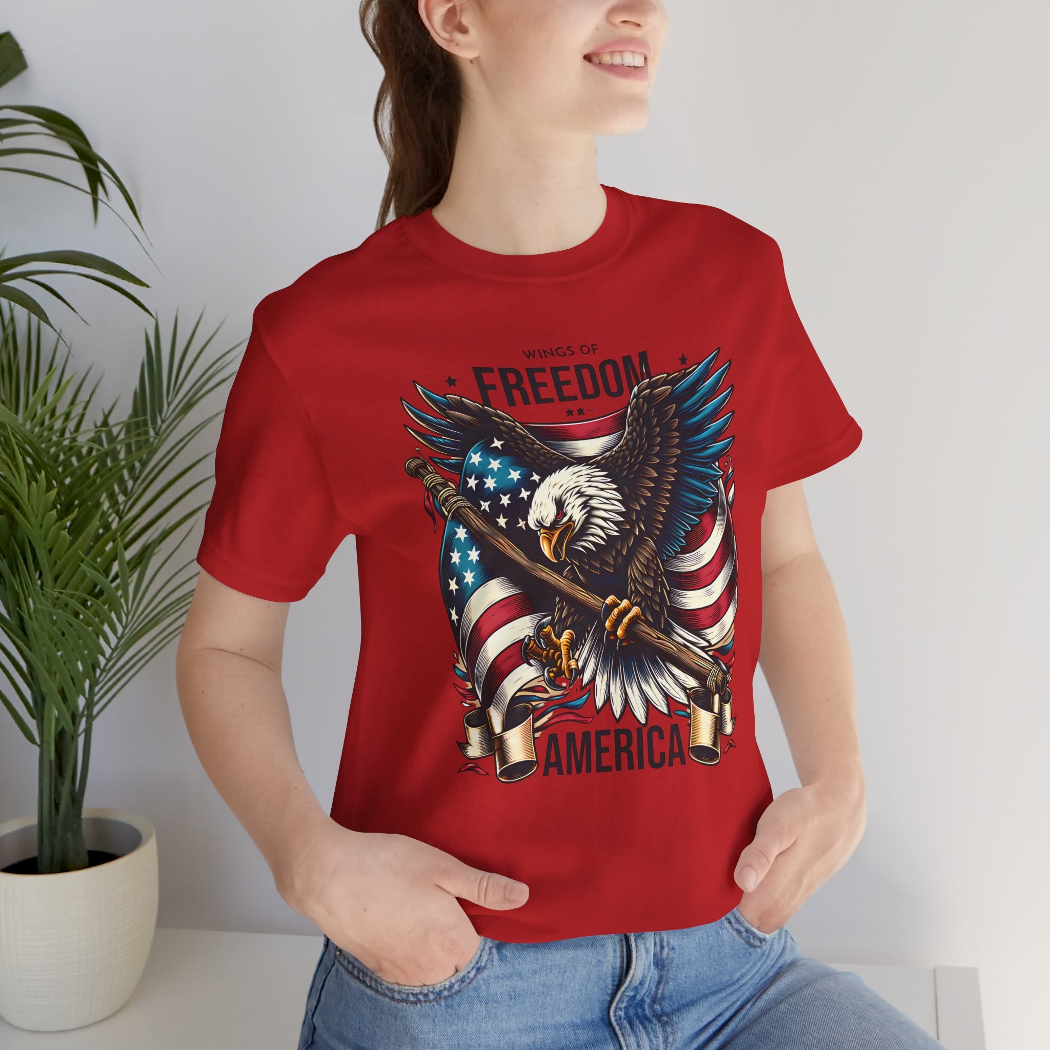 Patriotic Eagle T-Shirt – Freedom America Graphic Tee