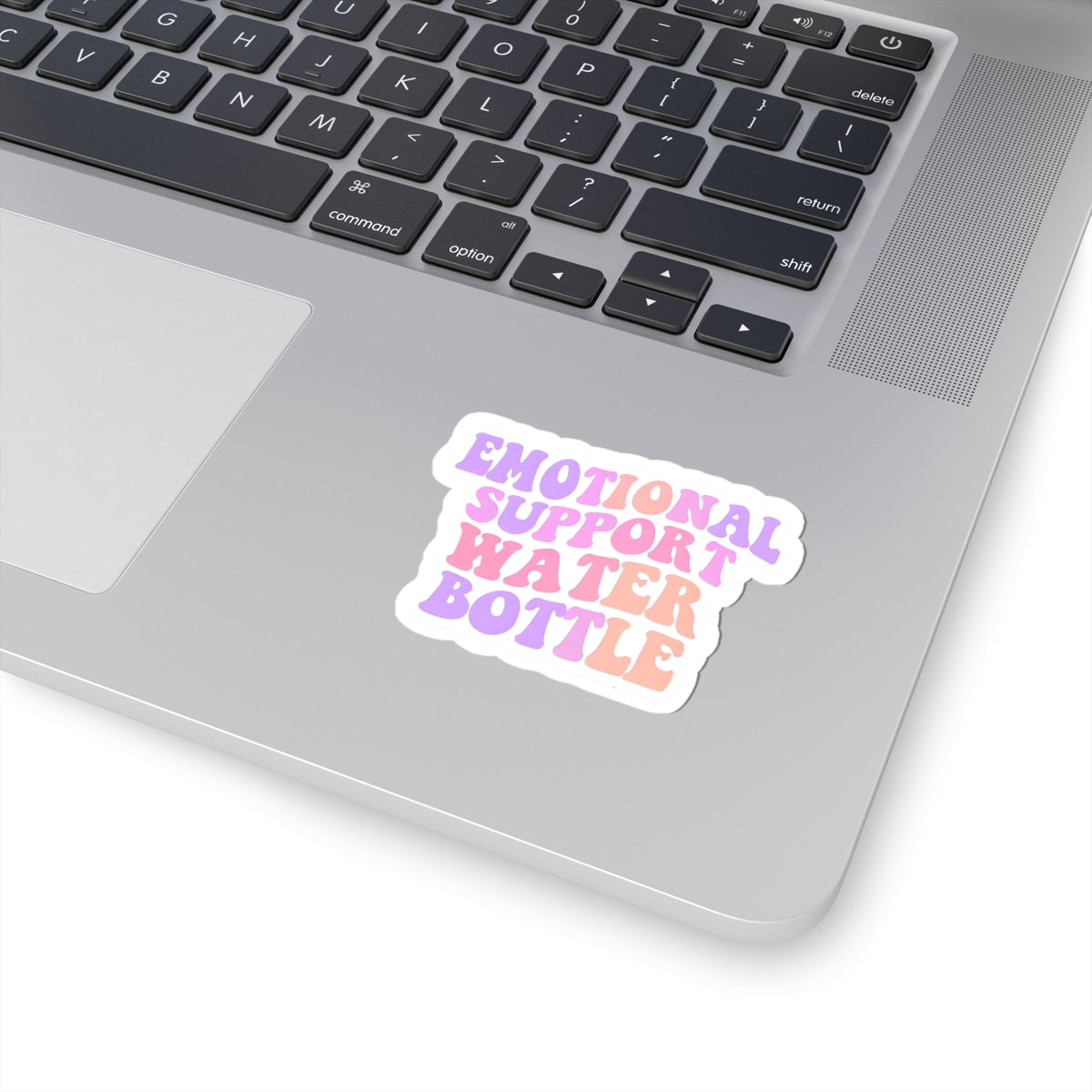 Emotional Support Water Bottle Kiss-Cut Stickers - Fun & Uplifting Decor for Your Laptop or Water Bottle
