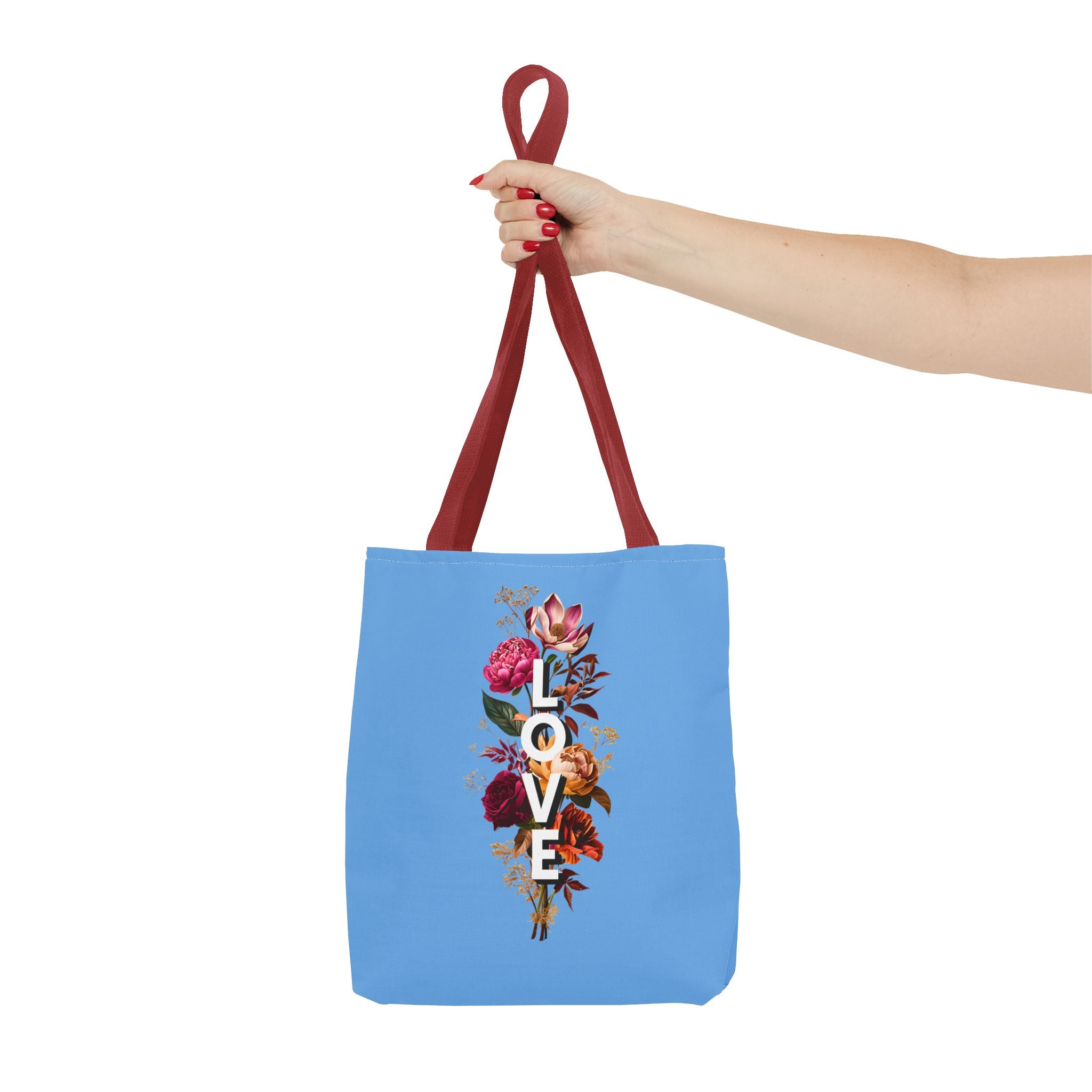 Floral Love Tote Bag - Colorful AOP Design for Everyday Style