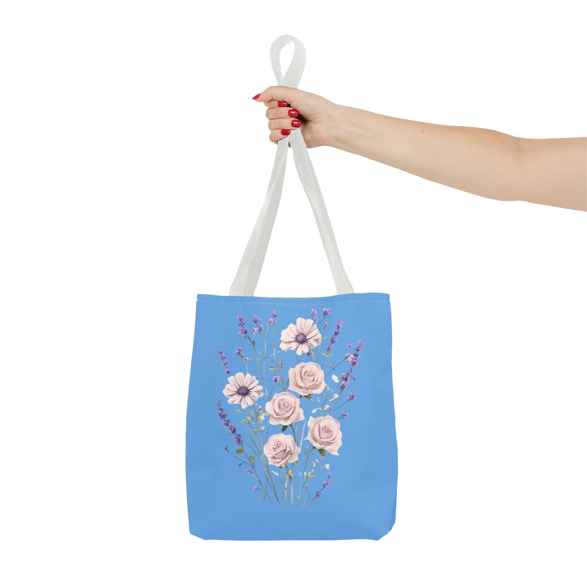 Floral Print Tote Bag - Vibrant Summer Shopping Bag