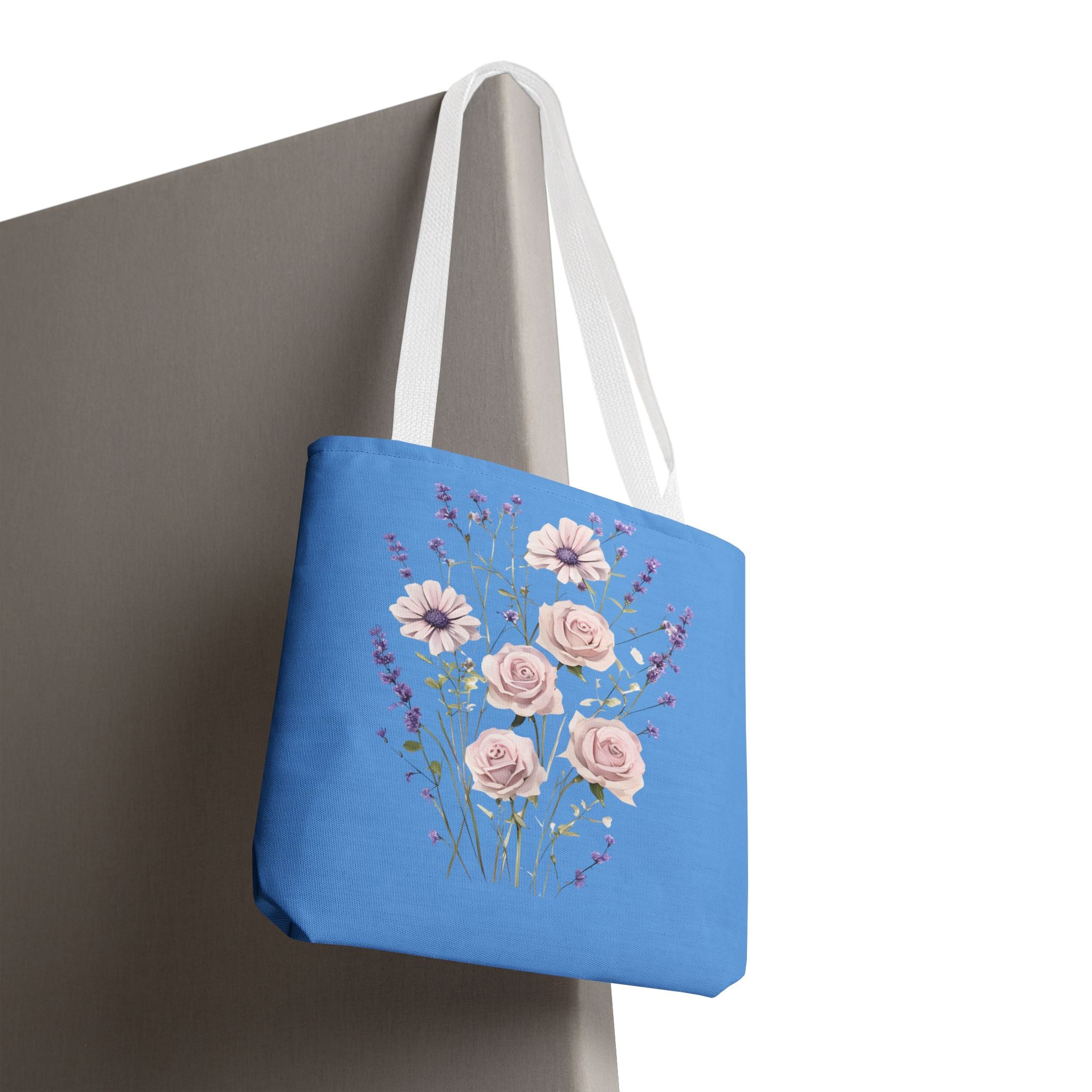 Floral Print Tote Bag - Vibrant Summer Shopping Bag