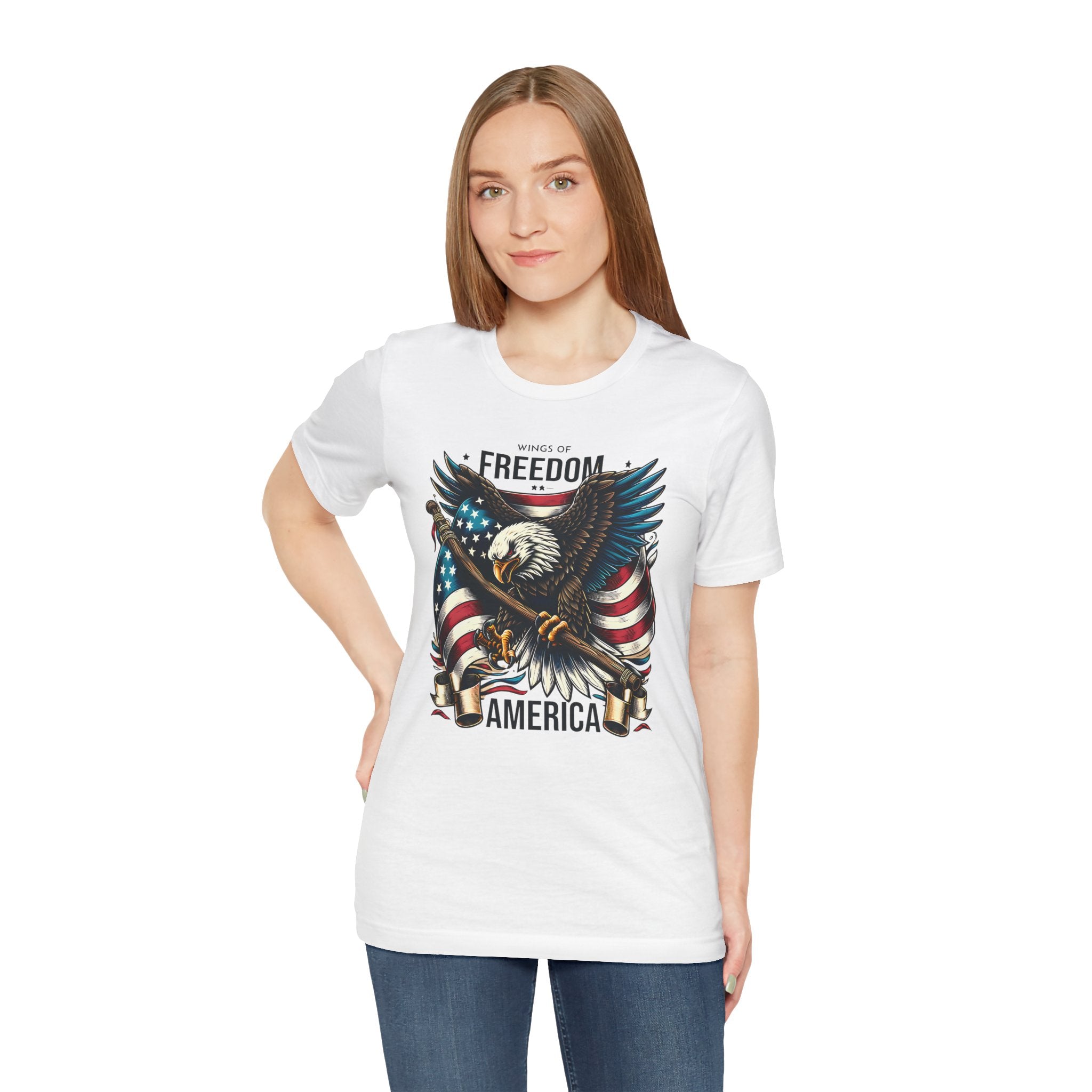 Patriotic Eagle T-Shirt – Freedom America Graphic Tee