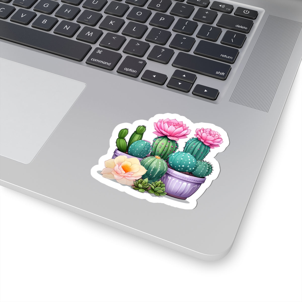 Vibrant Cactus Stickers for Plant Lovers, Laptop Decals, Floral Decor, Gift for Gardeners, Cute Home Decor