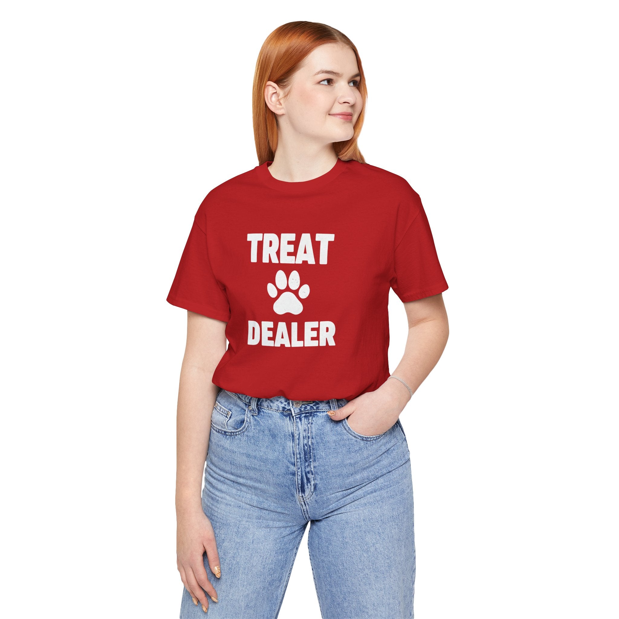 Treat Dealer T-Shirt — Funny Paw Print Tee for Dog Lovers