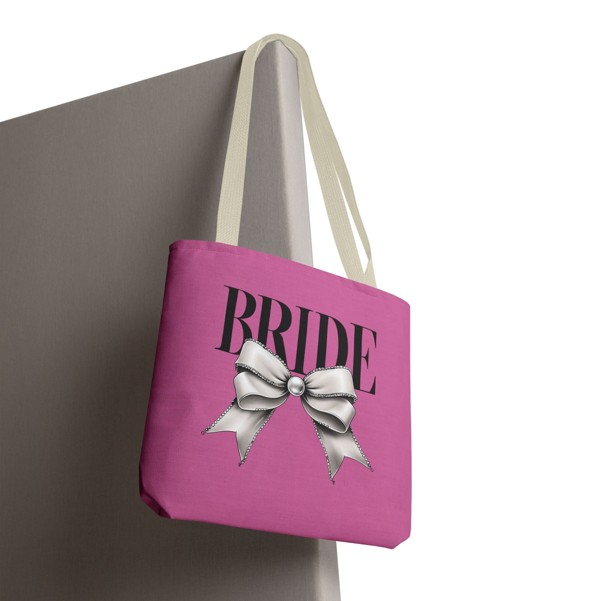 Bride Tote Bag with Bow Design