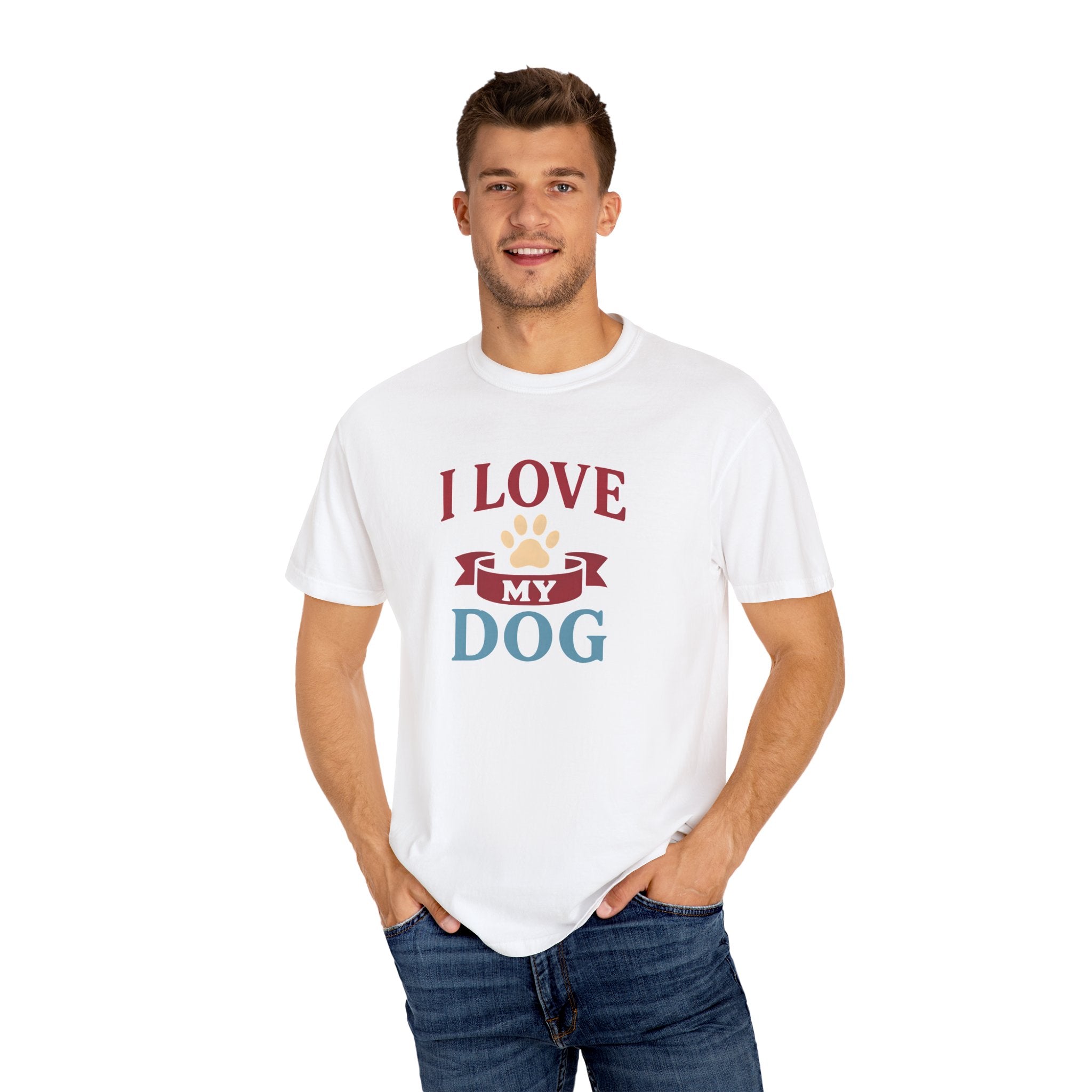Dog Lover Unisex T-Shirt - I Love My Dog, Cute Pet Apparel, Gift for Dog Owners, Animal Lover Tee, Casual Everyday Style