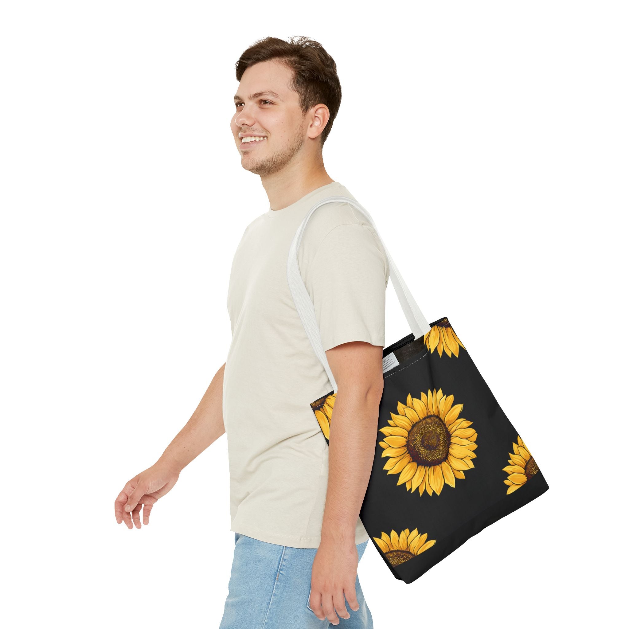 Sunflower Pattern Tote Bag – Stylish Eco-Friendly Carryall