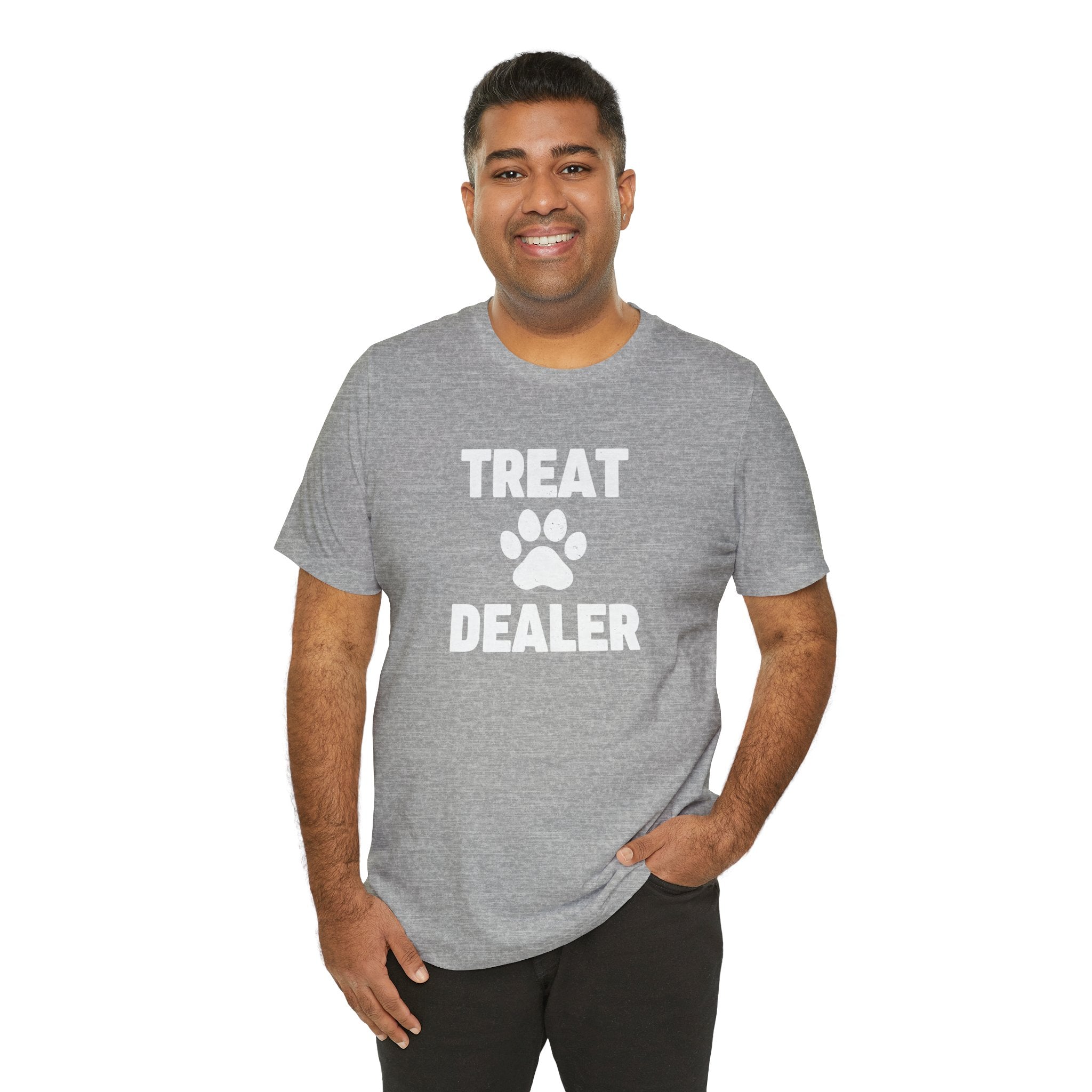 Treat Dealer T-Shirt — Funny Paw Print Tee for Dog Lovers