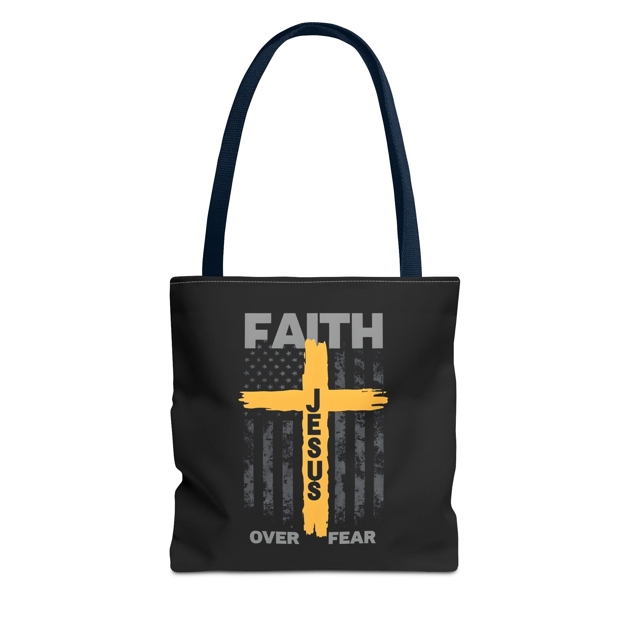Faith Over Fear Tote Bag, Inspirational Bag, Bible Quote Tote, Christian Gift, Church Accessory, Motivational Bag