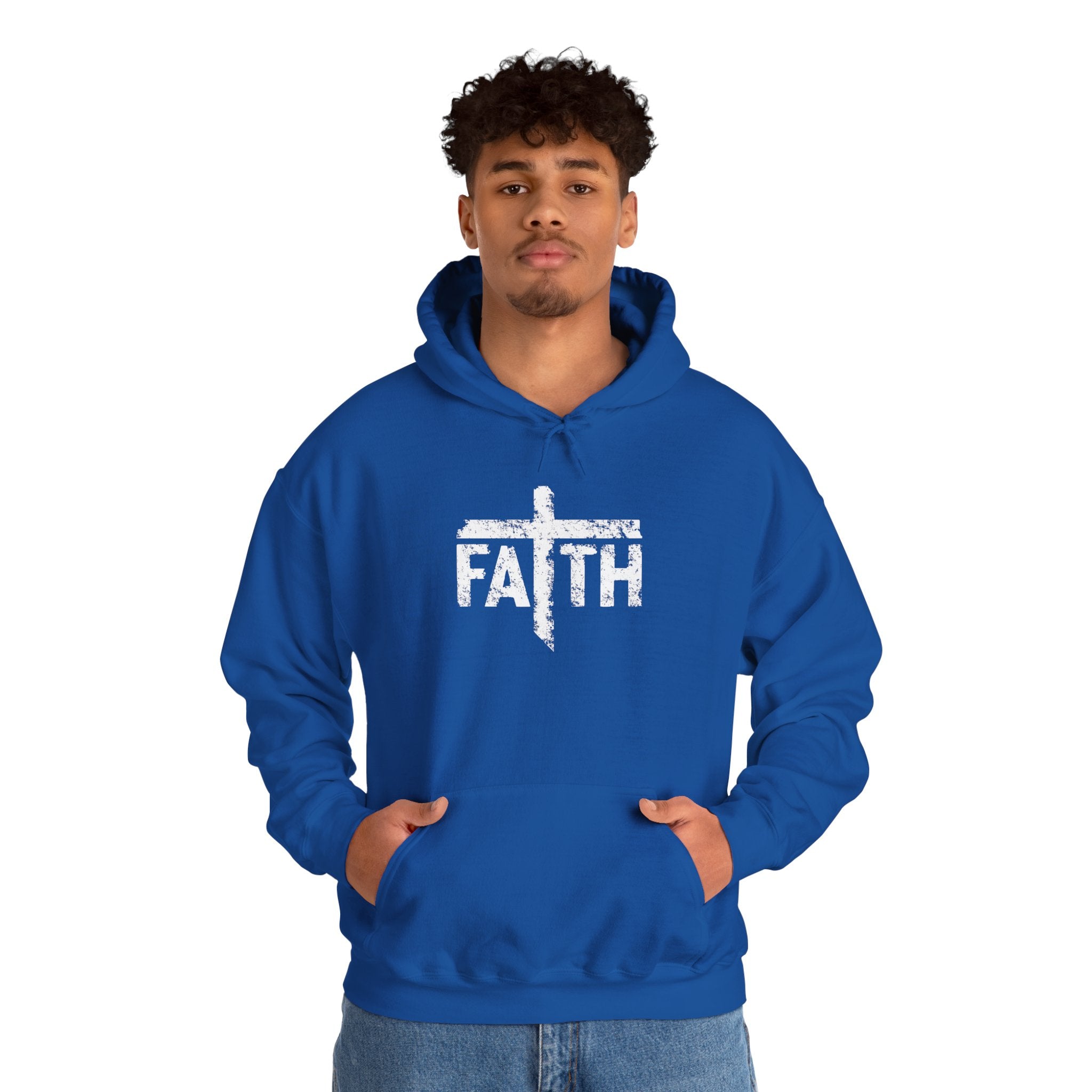 Faith Hoodie, Inspirational Sweatshirt for Men and Women, Cozy Pullover for Church, Gifts for Believers, Religious Apparel