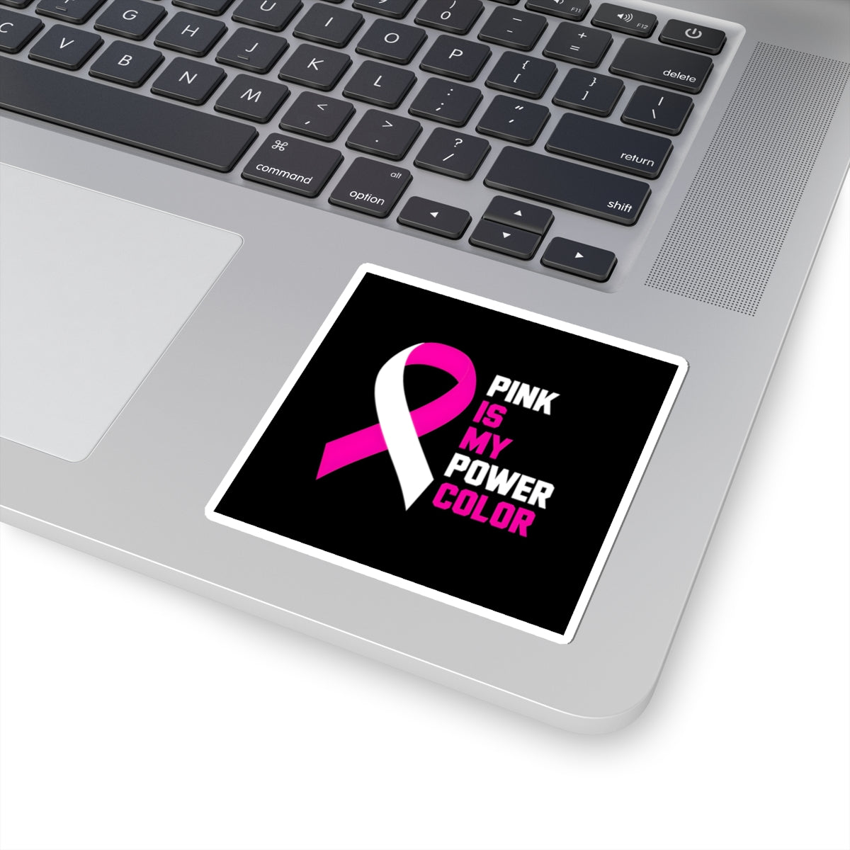 Empowering Pink Ribbon Stickers, Breast Cancer Awareness, Laptop Decor, Gift for Patients, Supportive Stickers