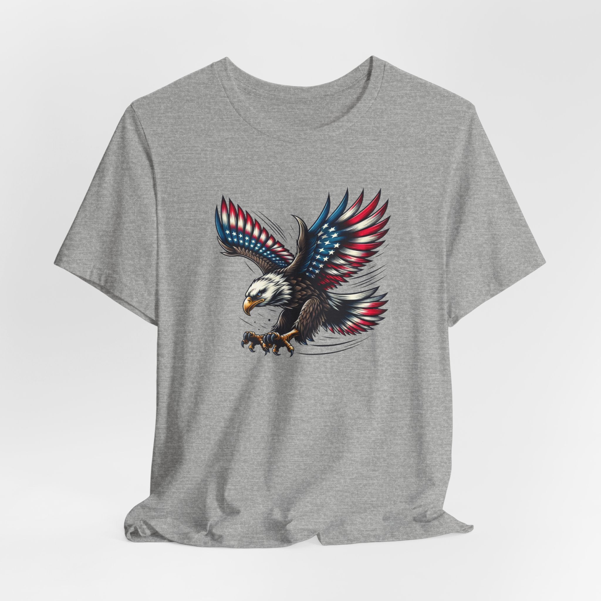 Patriotic Bald Eagle Tee — Red, White & Blue Graphic T-Shirt
