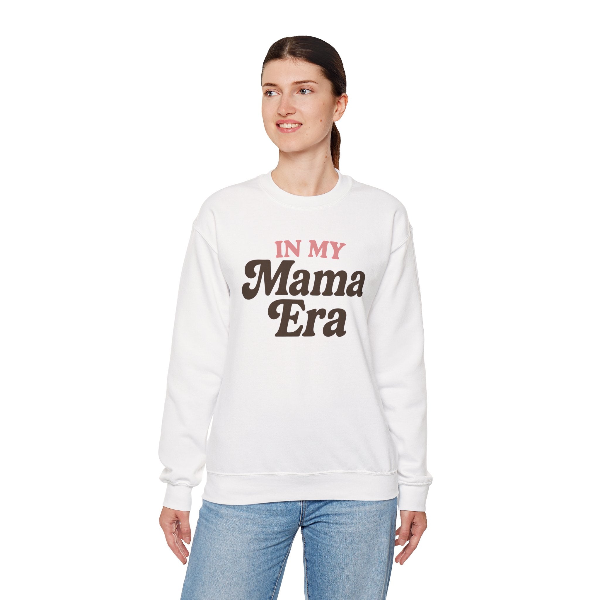Mama Era Sweatshirt, Unisex Crewneck Sweater, Gift for Moms, Cozy Fashion for Mothers, Birthday Present for Mama, Casual Lounge Wear