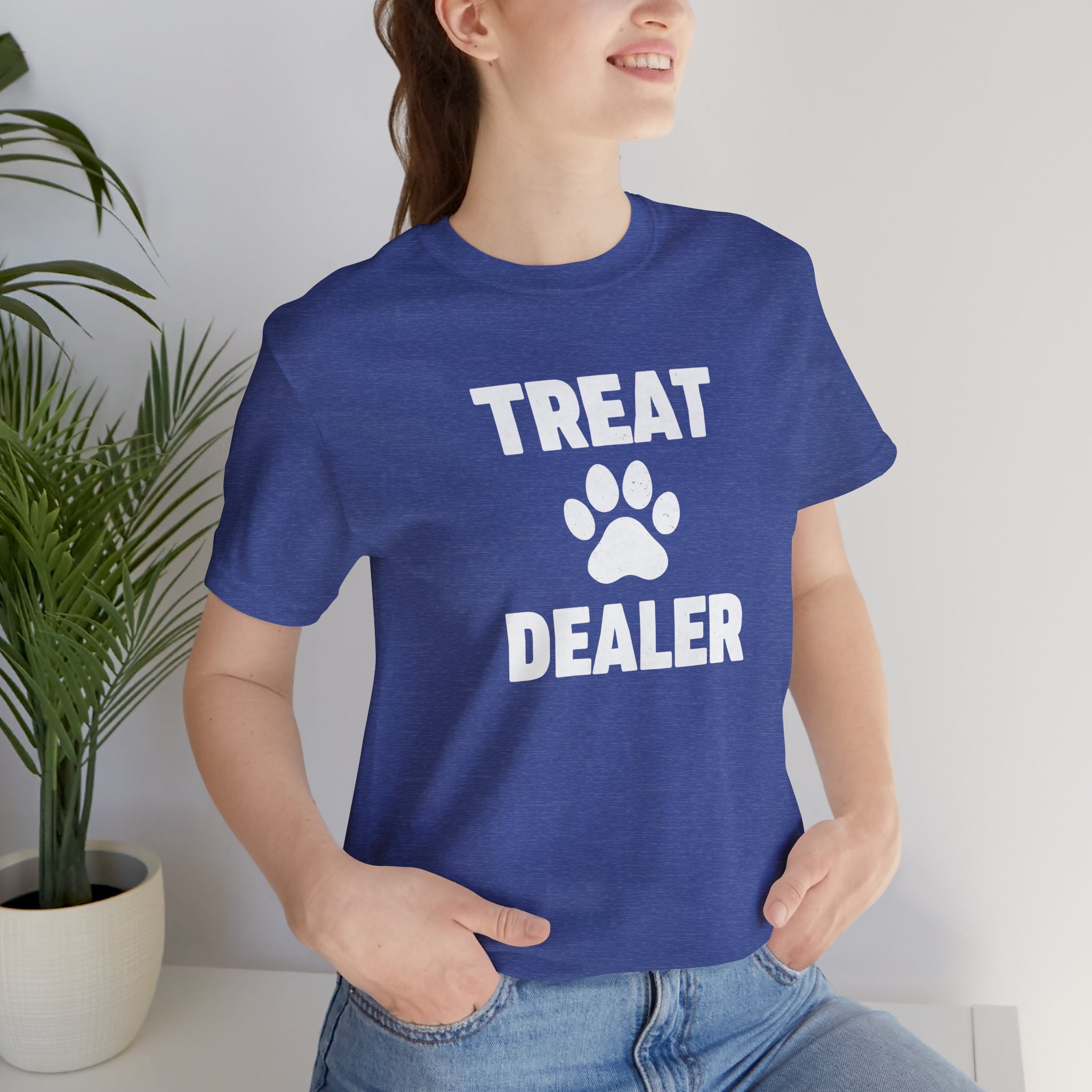 Treat Dealer T-Shirt — Funny Paw Print Tee for Dog Lovers