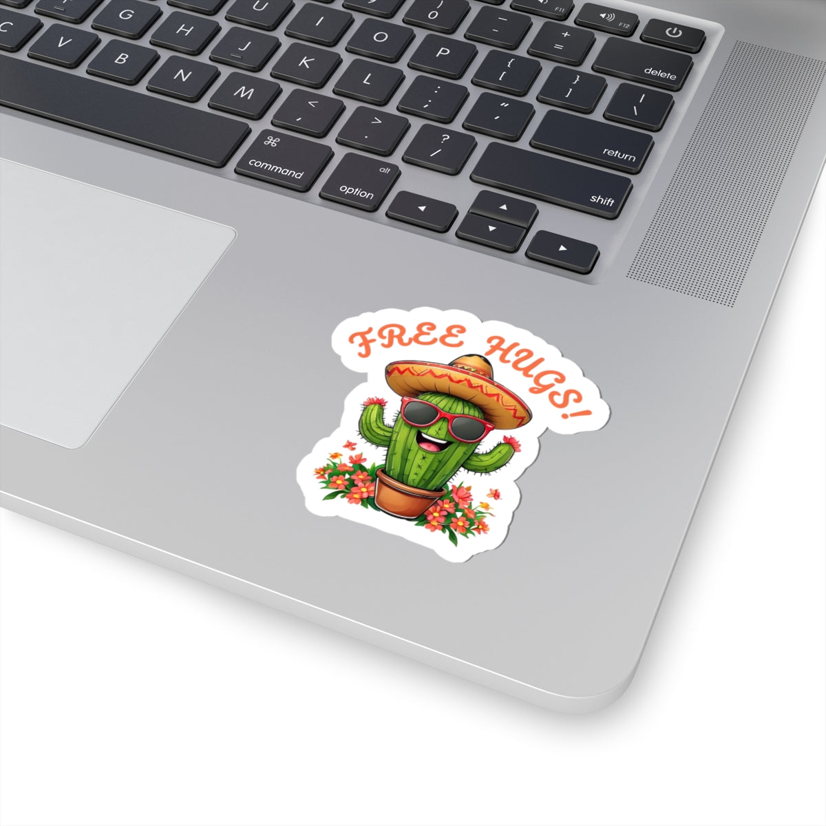 Fun Cactus Stickers - "FREE HUGS!" - Cute Vinyl Decals for All Occasions