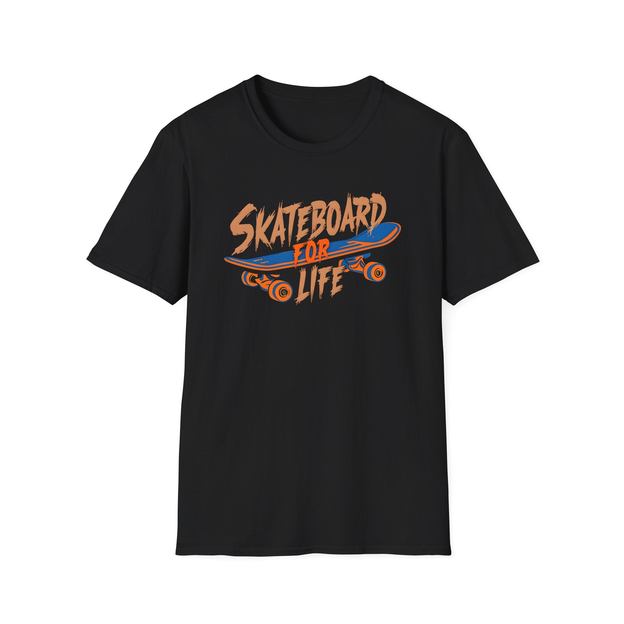 Skateboard for Life Unisex Softstyle T-Shirt - Perfect for Skateboarding Enthusiasts