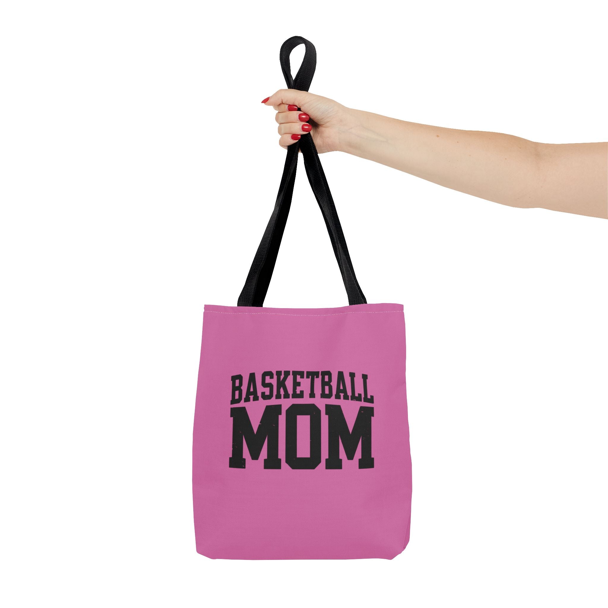 Basketball Mom Tote Bag - Stylish Pink Bag for Sports Enthusiasts