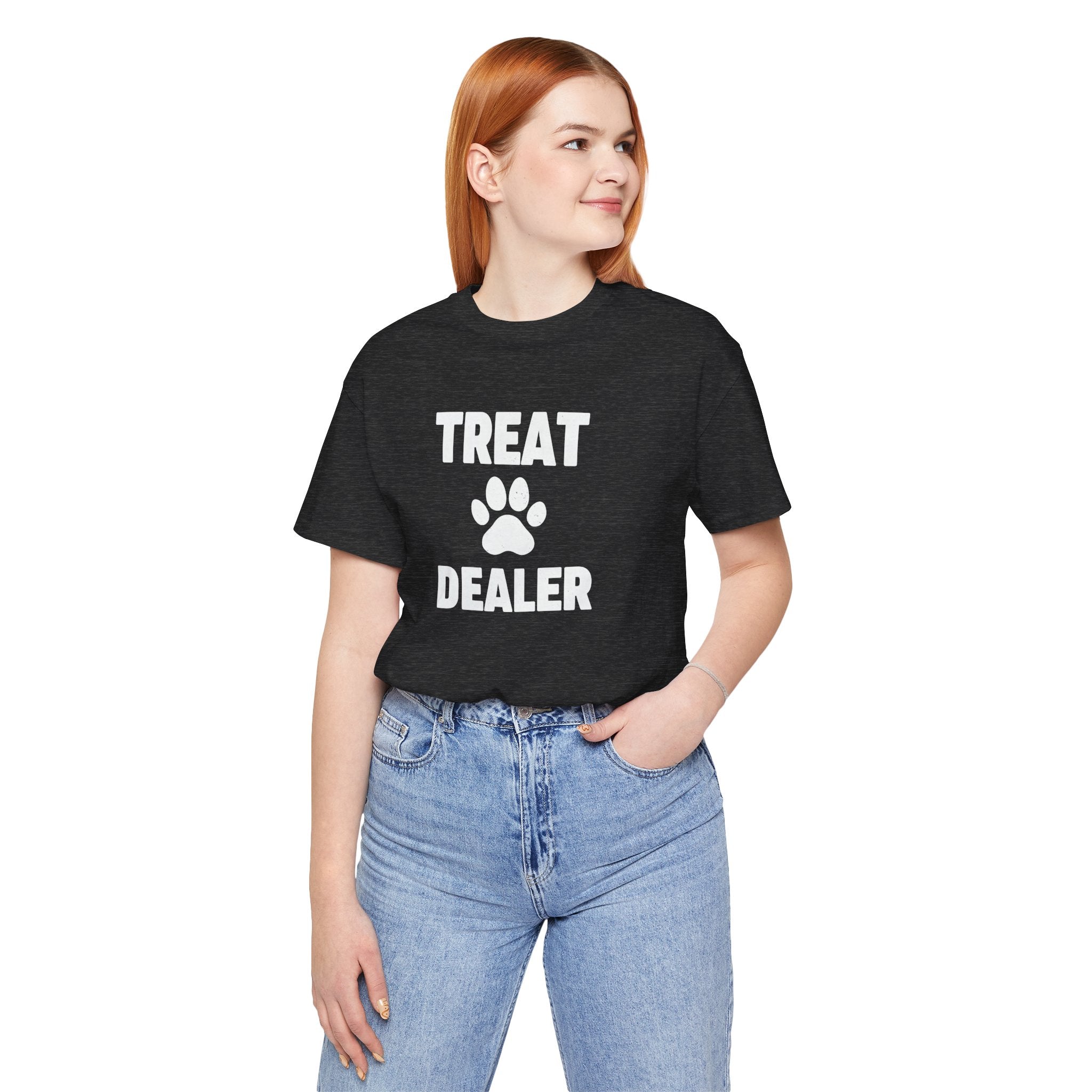 Treat Dealer T-Shirt — Funny Paw Print Tee for Dog Lovers