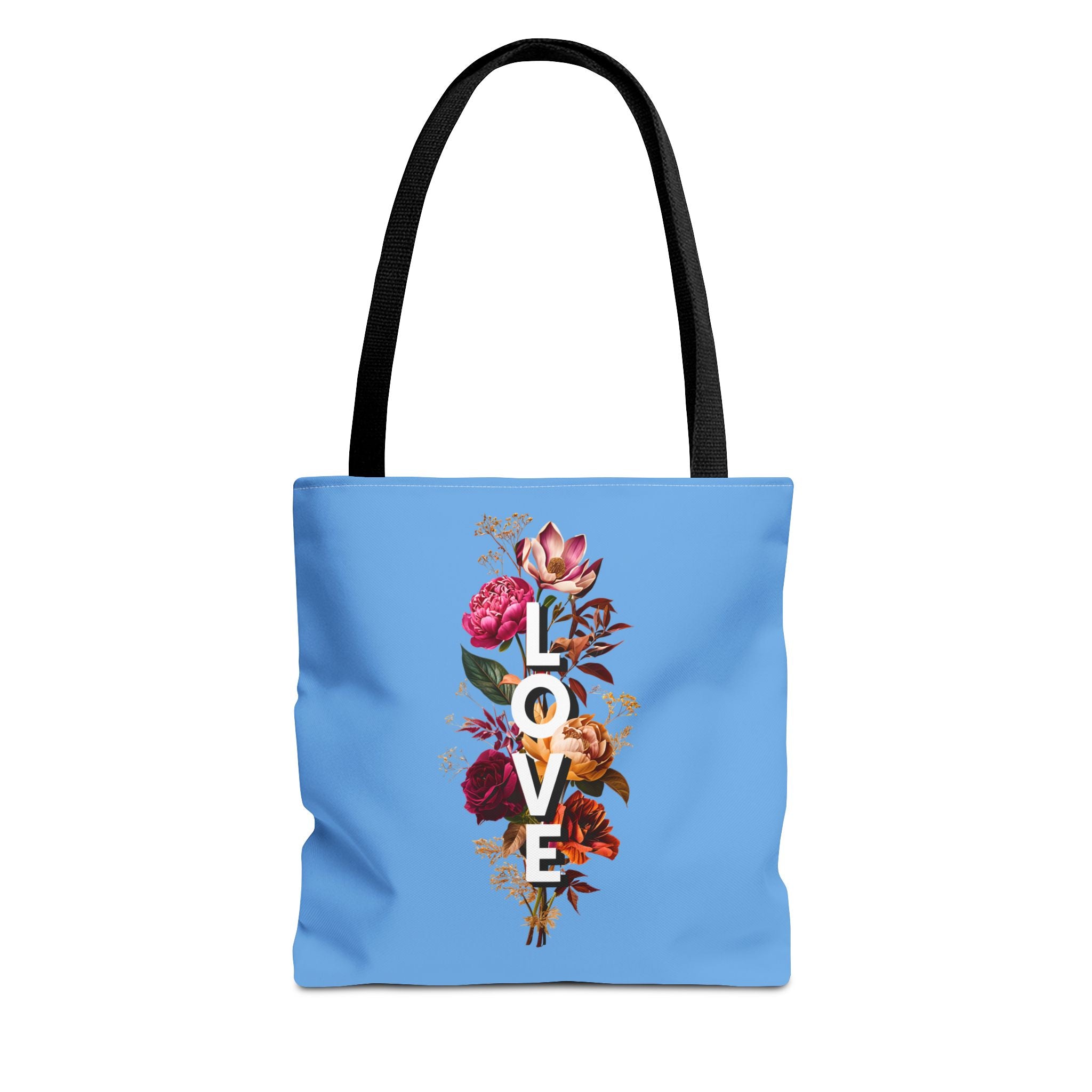 Floral Love Tote Bag - Colorful AOP Design for Everyday Style