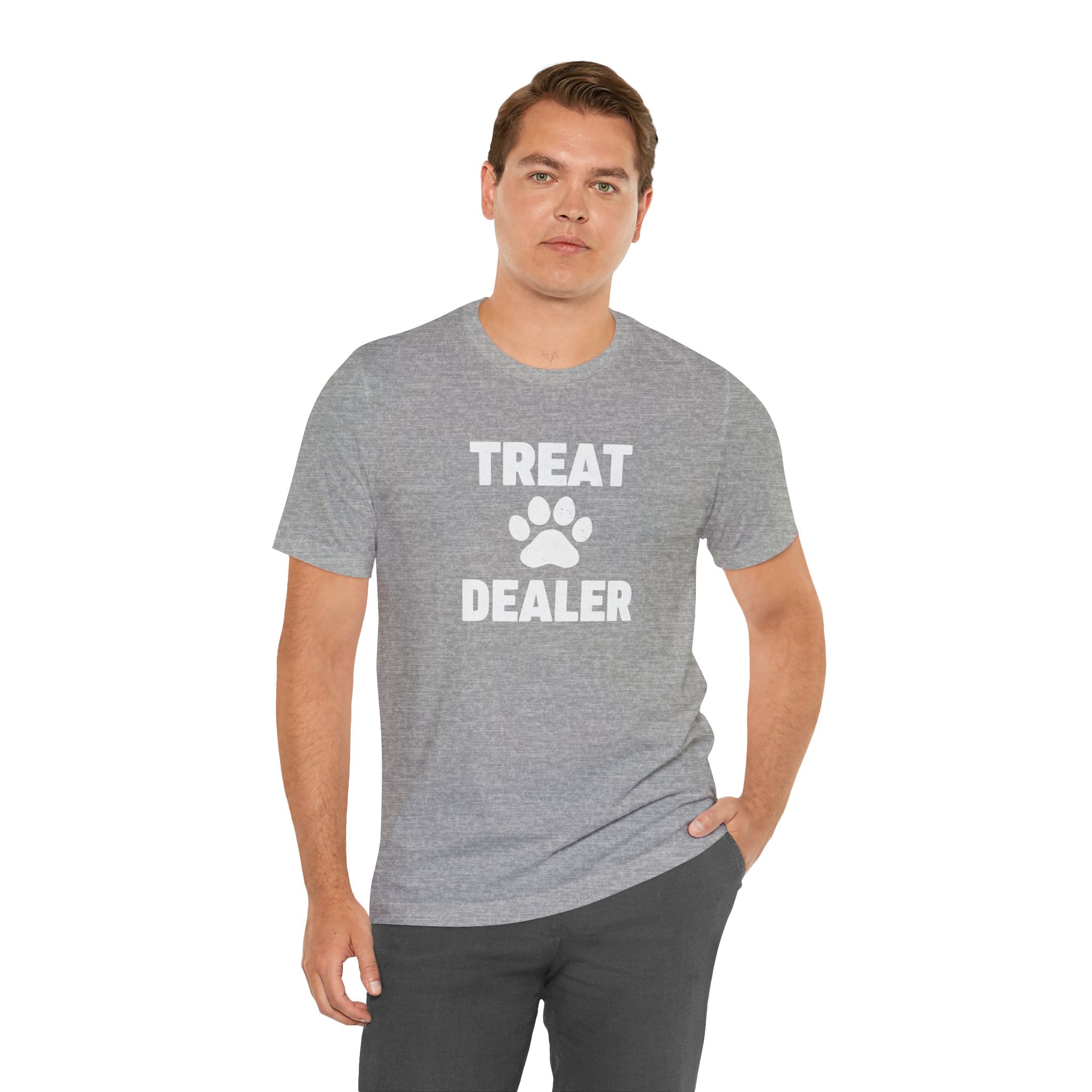 Treat Dealer T-Shirt — Funny Paw Print Tee for Dog Lovers