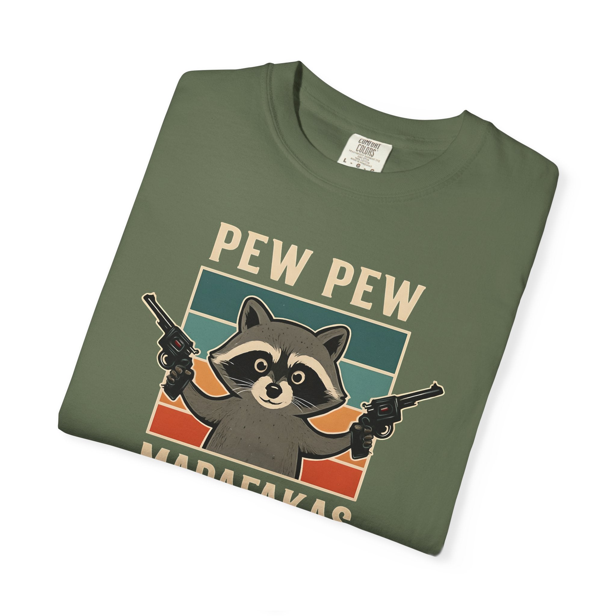 Pew Pew MafaFakas T-Shirt - Fun Unisex Garment-Dyed Tee
