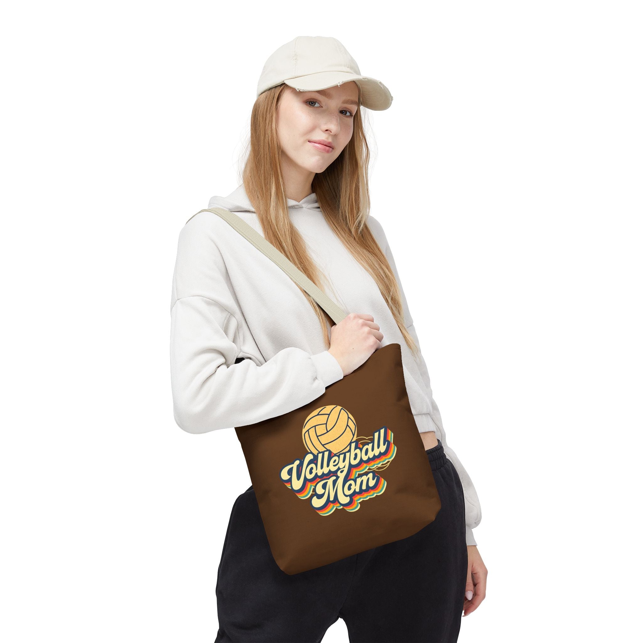 Volleyball Mom Tote Bag - Sports Mom Gift for Volleyball Matches and Games