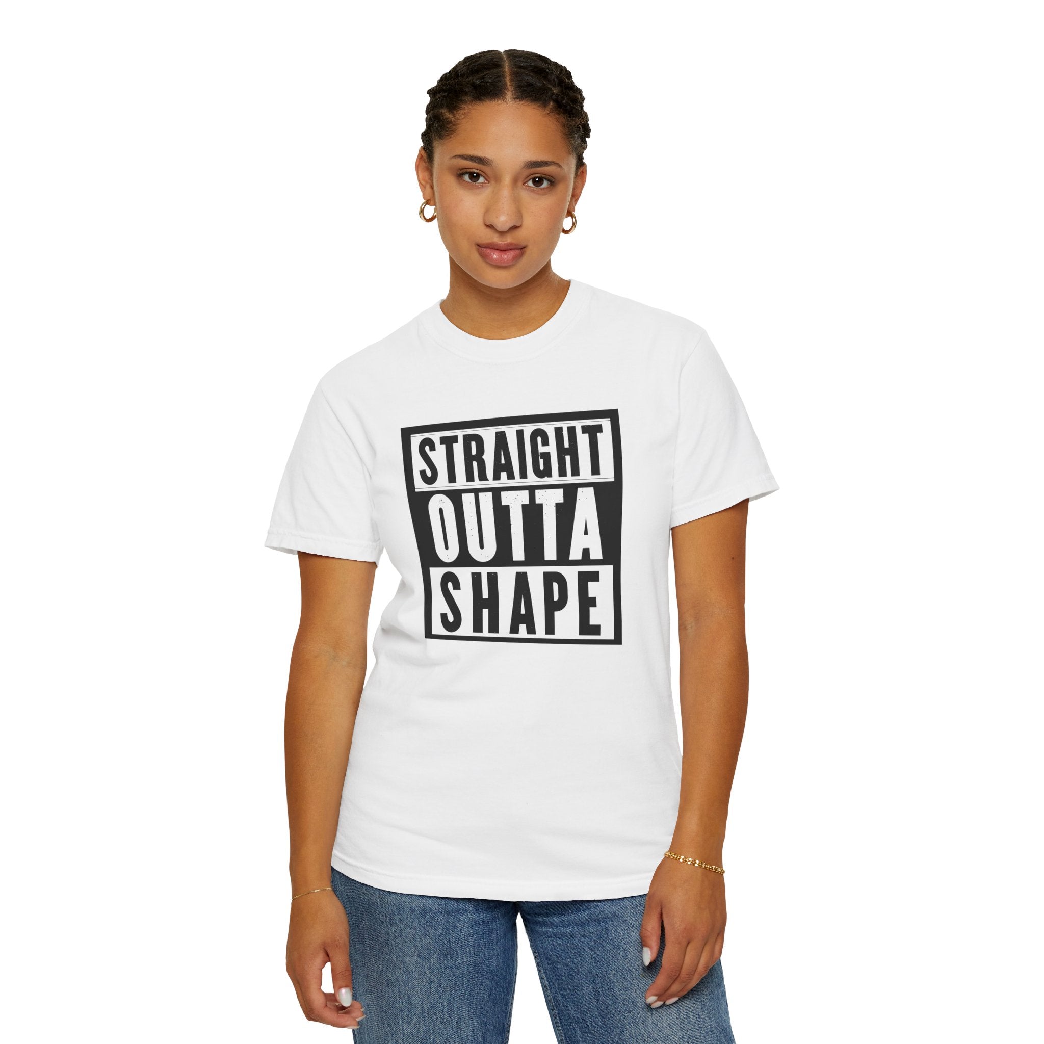 Shape Distorted Unisex Garment-Dyed T-shirt