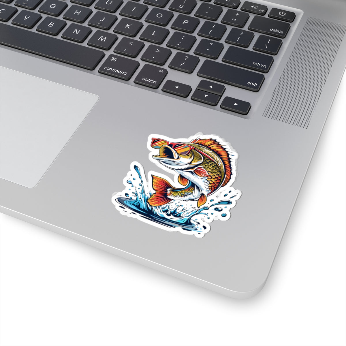 Cool Bass Fish Kiss-Cut Stickers - Perfect for Fishing Enthusiasts & Outdoor Lovers