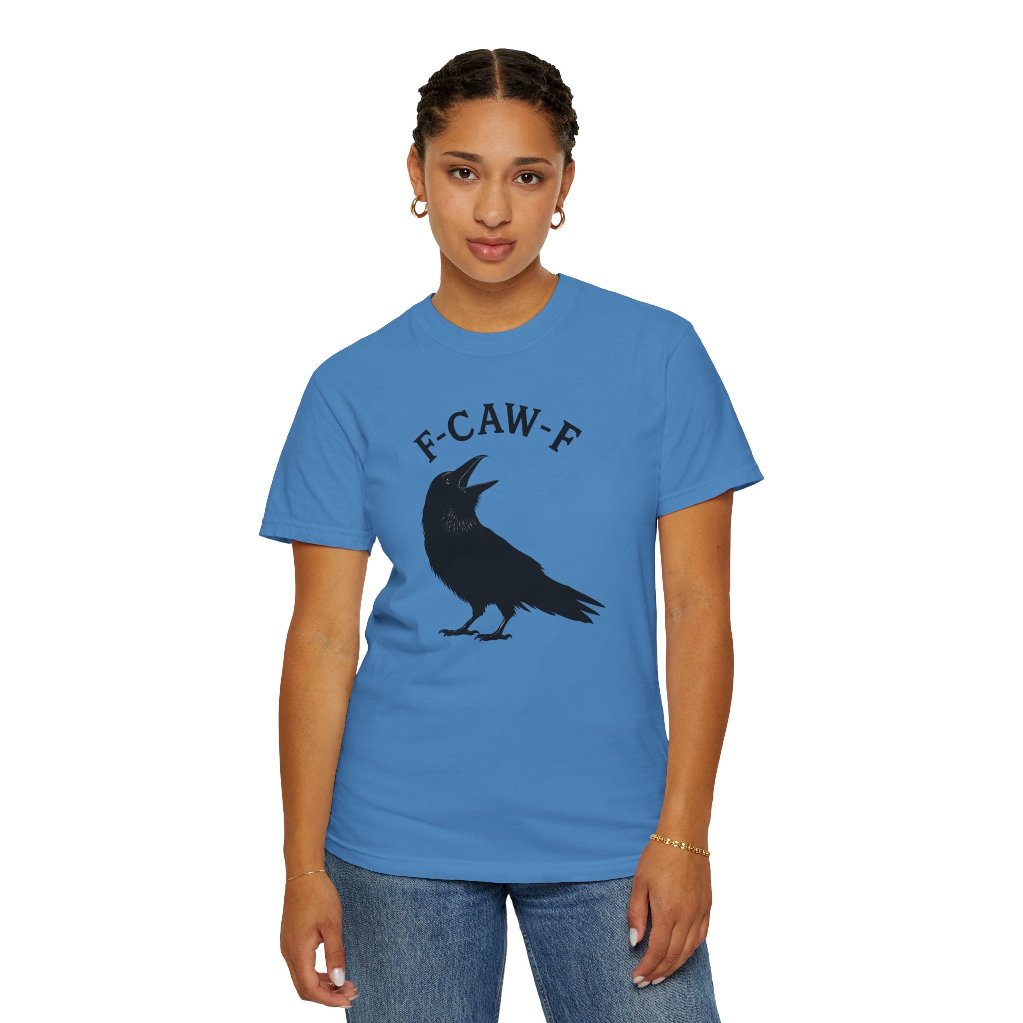 F-Caw-F Unisex Garment-Dyed T-Shirt