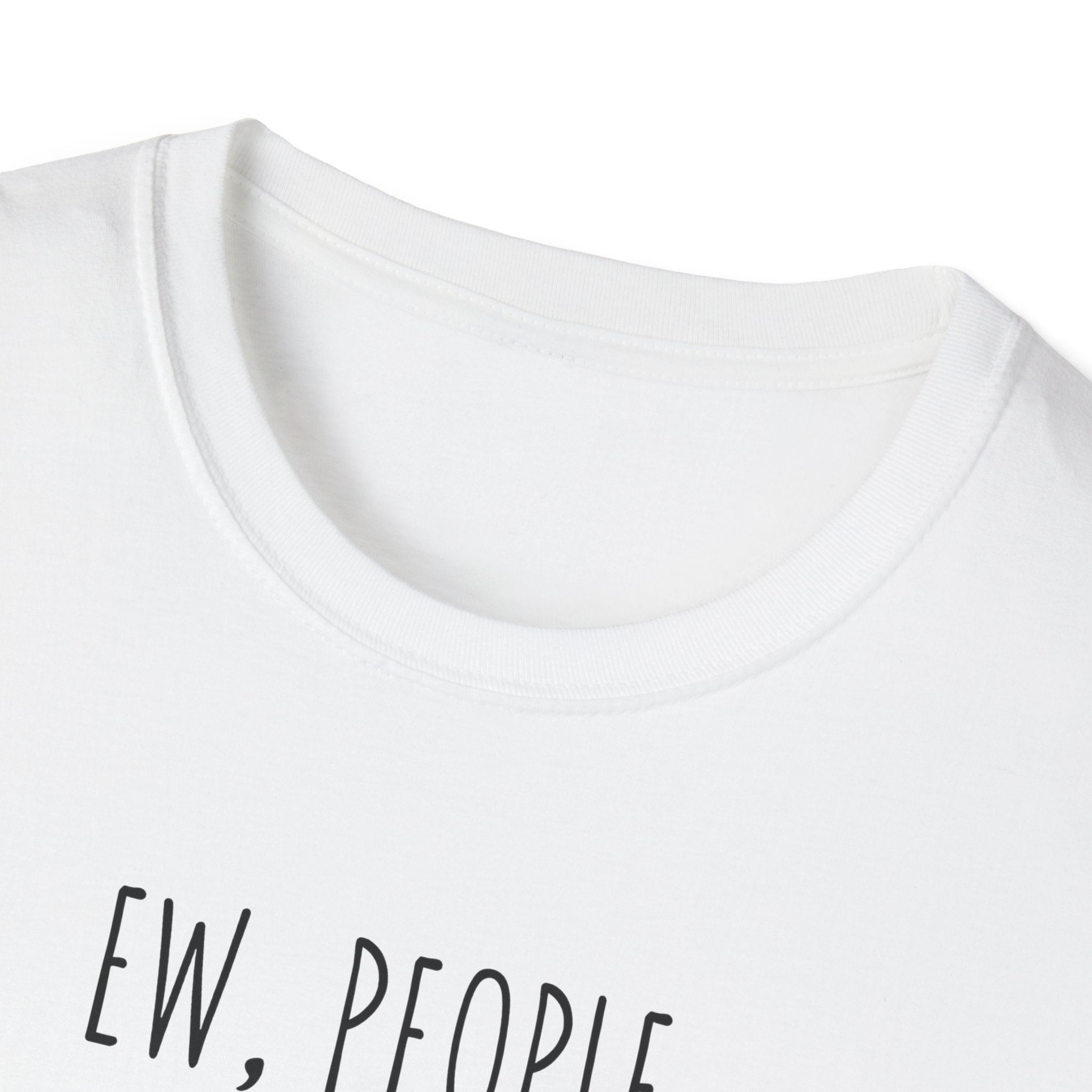 Funny Cat Lover T-Shirt - "Ew, People" Graphic Tee