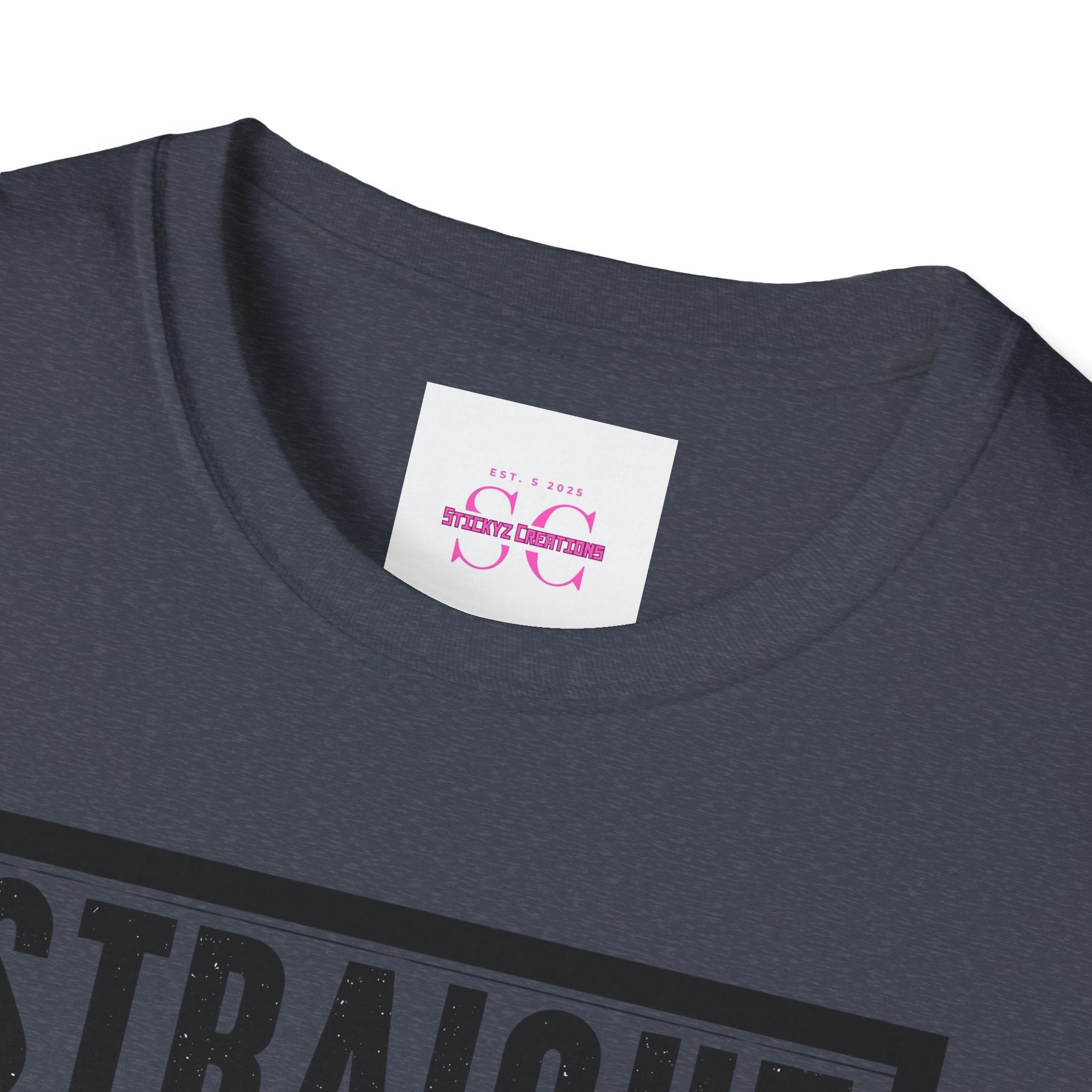 Straight Outta Shape Unisex Softstyle T-Shirt - Funny Workout Tee, Gift for Gym Lovers, Fitness Humor, Casual Wear, Everyday T-Shirt