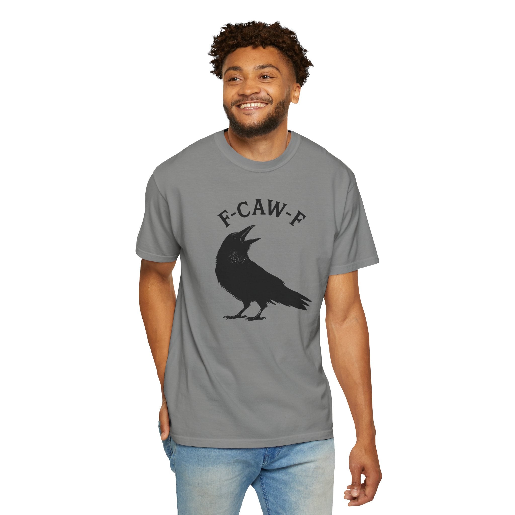 F-Caw-F Unisex Garment-Dyed T-Shirt