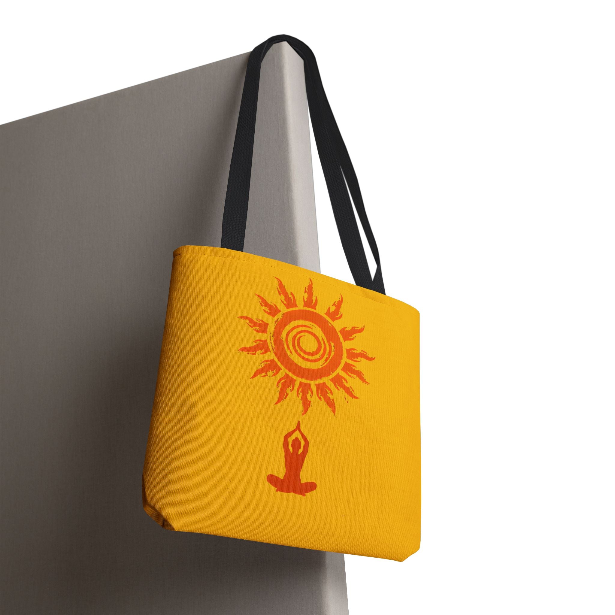 Sunshine Yoga Tote Bag | Motivational Eco-Friendly Shopper | Summer Beach Bag | Gift for Yogis, Meditation, Sustainable Living